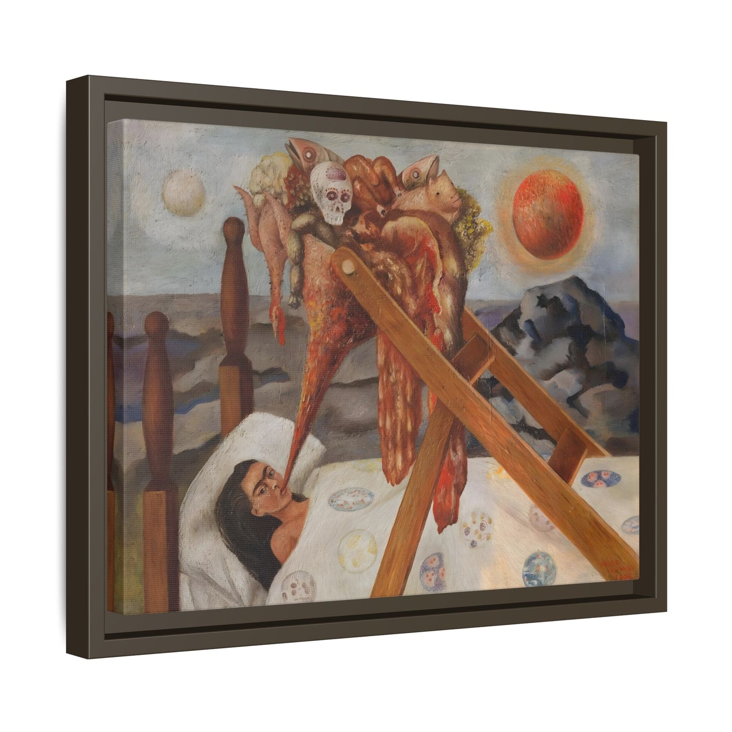 Without Hope Canvas Print - Famous Kahlo Wall Art in Exclusive Frame