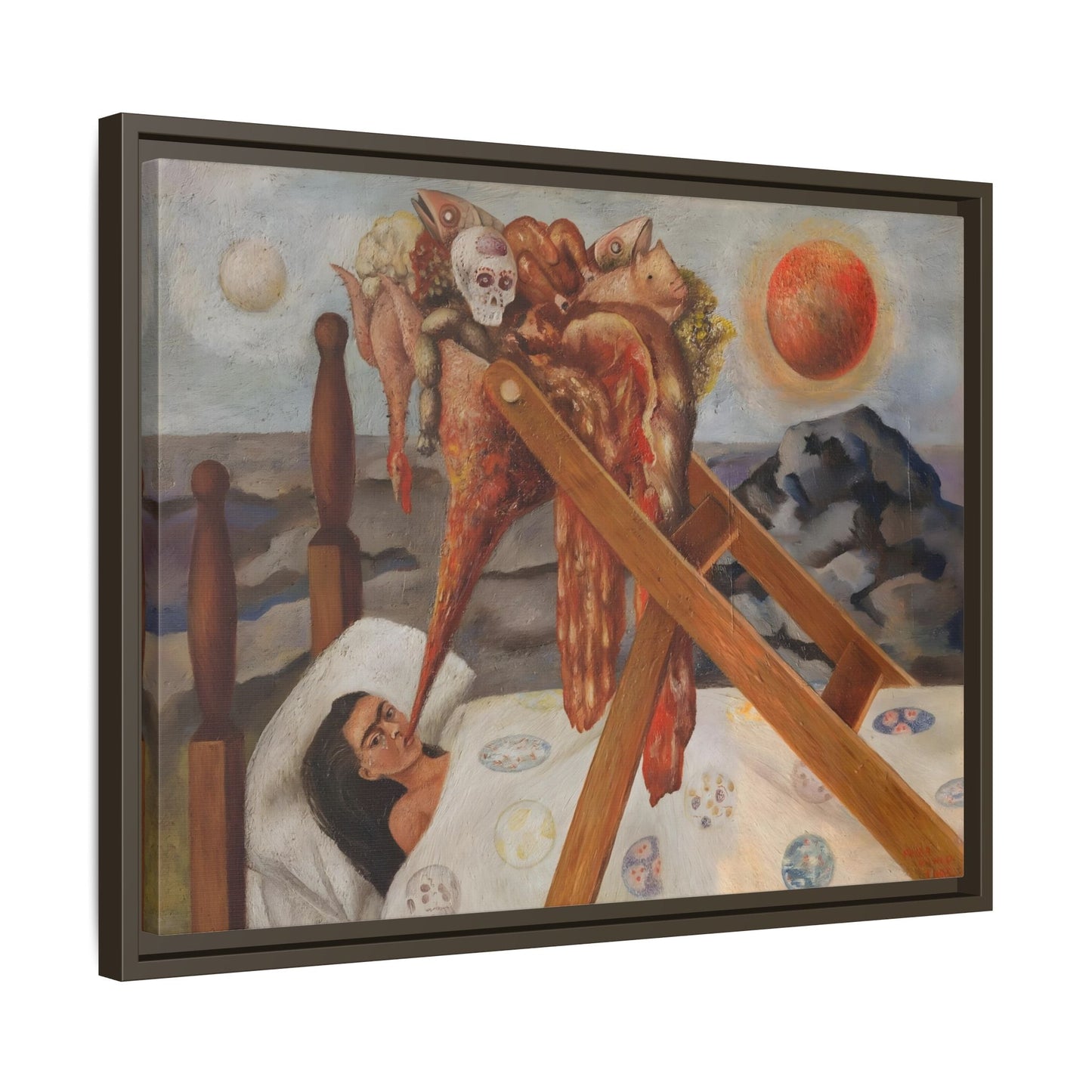 Without Hope Canvas Print - Famous Kahlo Wall Art in Exclusive Frame