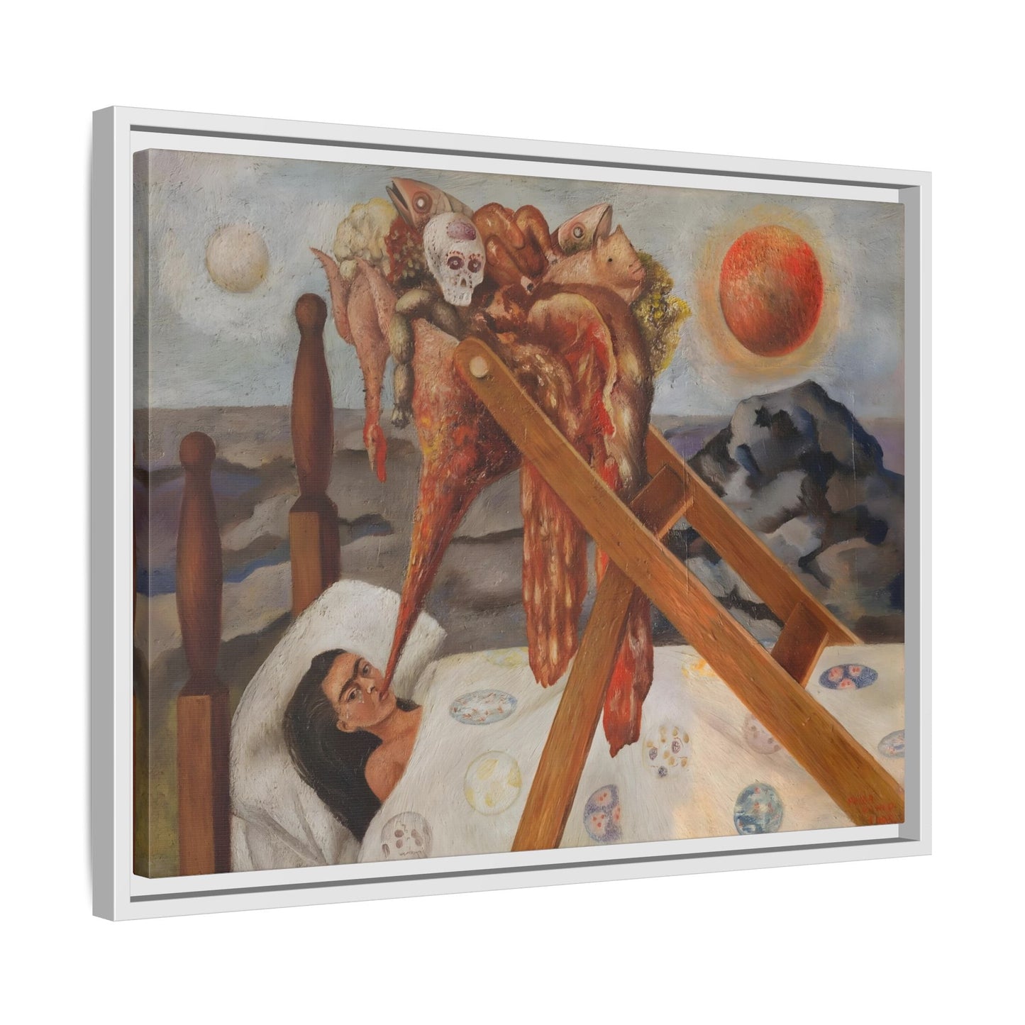 Without Hope Canvas Print - Famous Kahlo Wall Art in Exclusive Frame