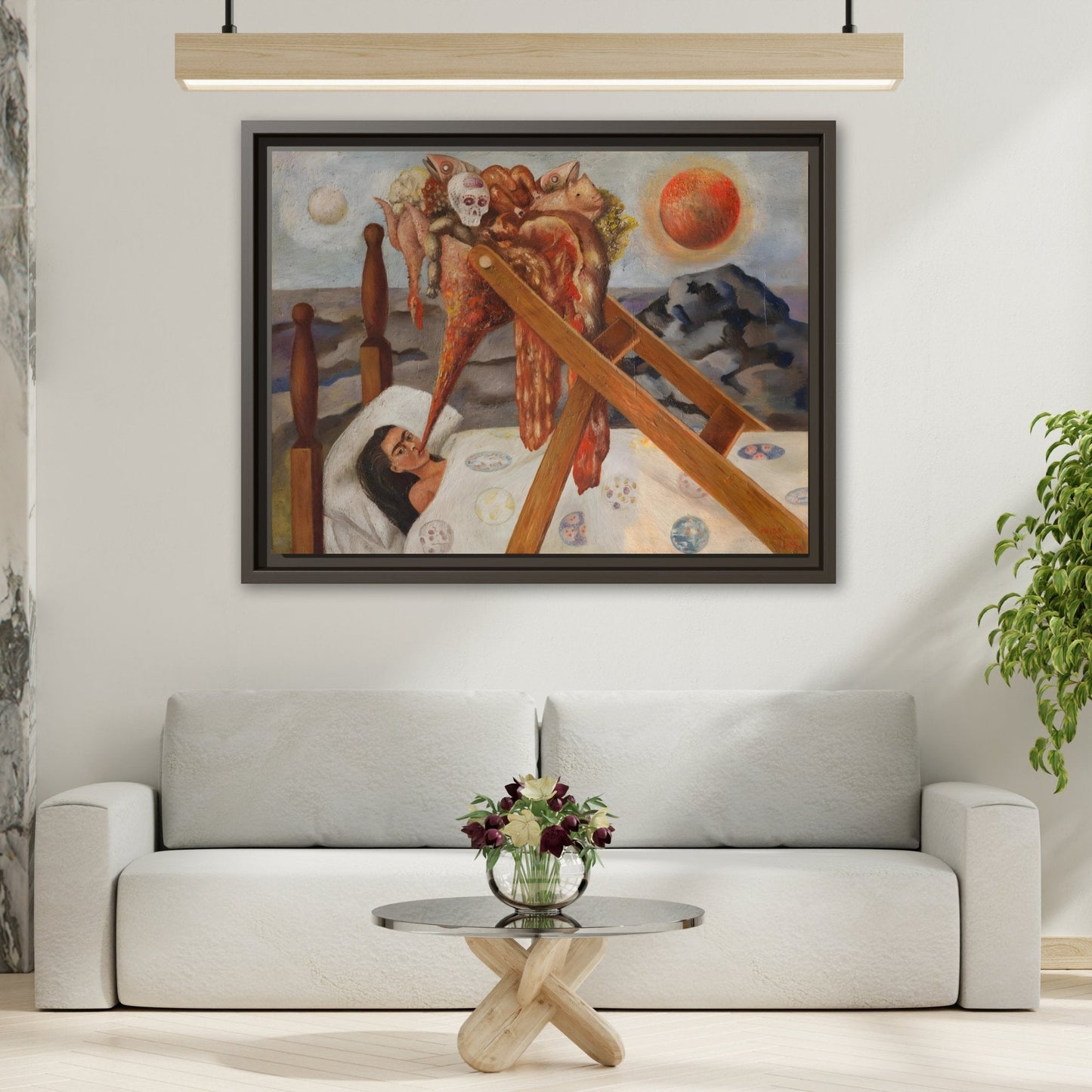 Without Hope Canvas Print - Famous Kahlo Wall Art in Exclusive Frame