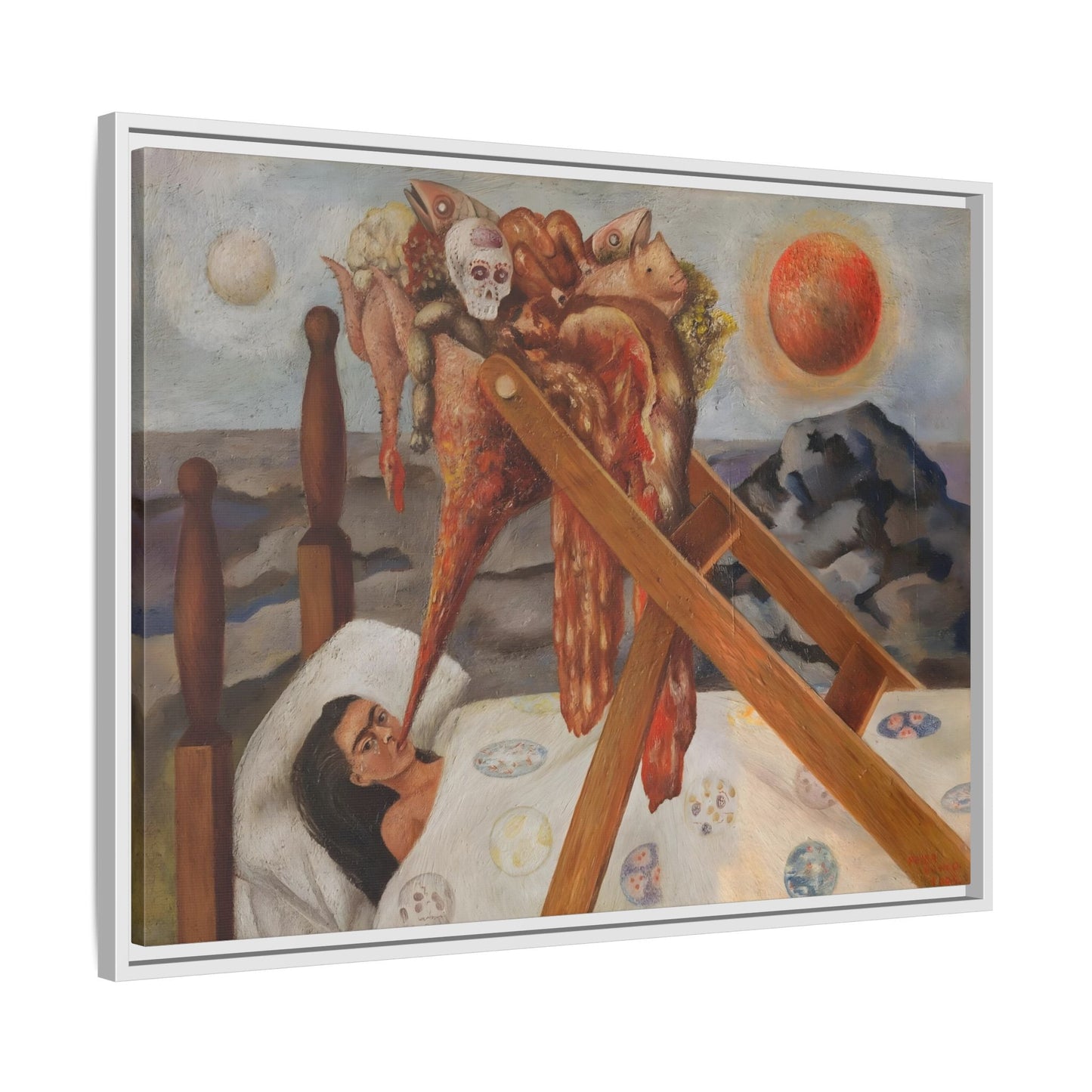 Without Hope Canvas Print - Famous Kahlo Wall Art in Exclusive Frame
