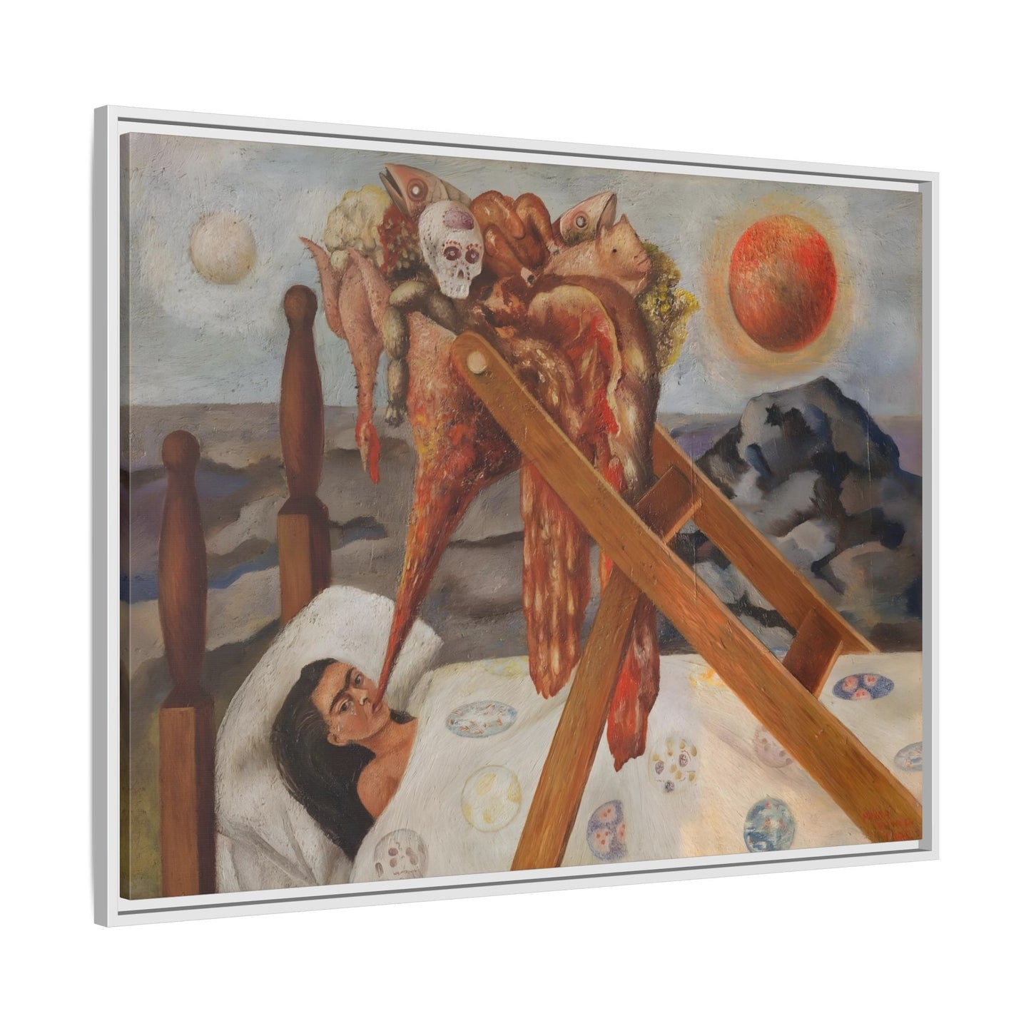 Without Hope Canvas Print - Famous Kahlo Wall Art in Exclusive Frame