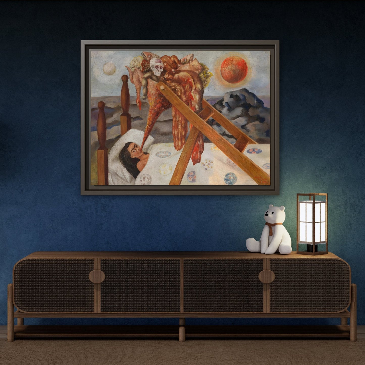 Without Hope Canvas Print - Famous Kahlo Wall Art in Exclusive Frame
