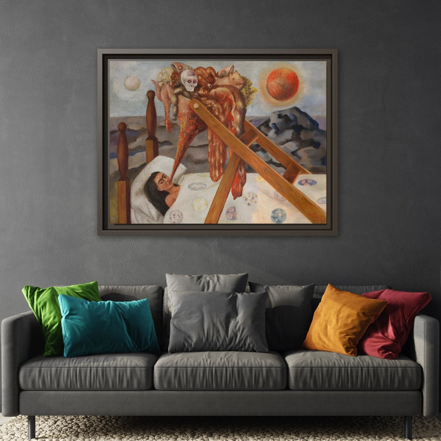 Without Hope Canvas Print - Famous Kahlo Wall Art in Exclusive Frame