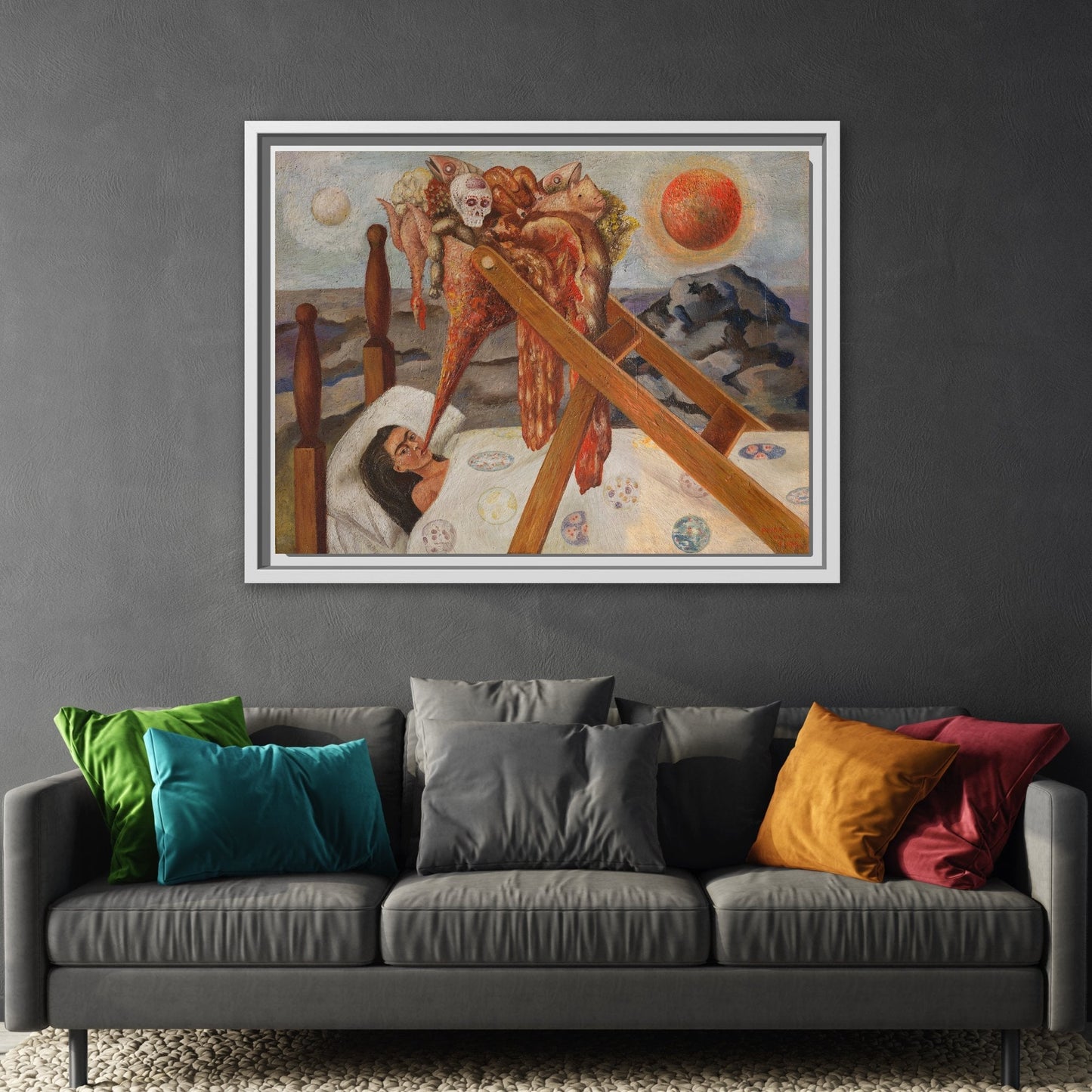 Without Hope Canvas Print - Famous Kahlo Wall Art in Exclusive Frame