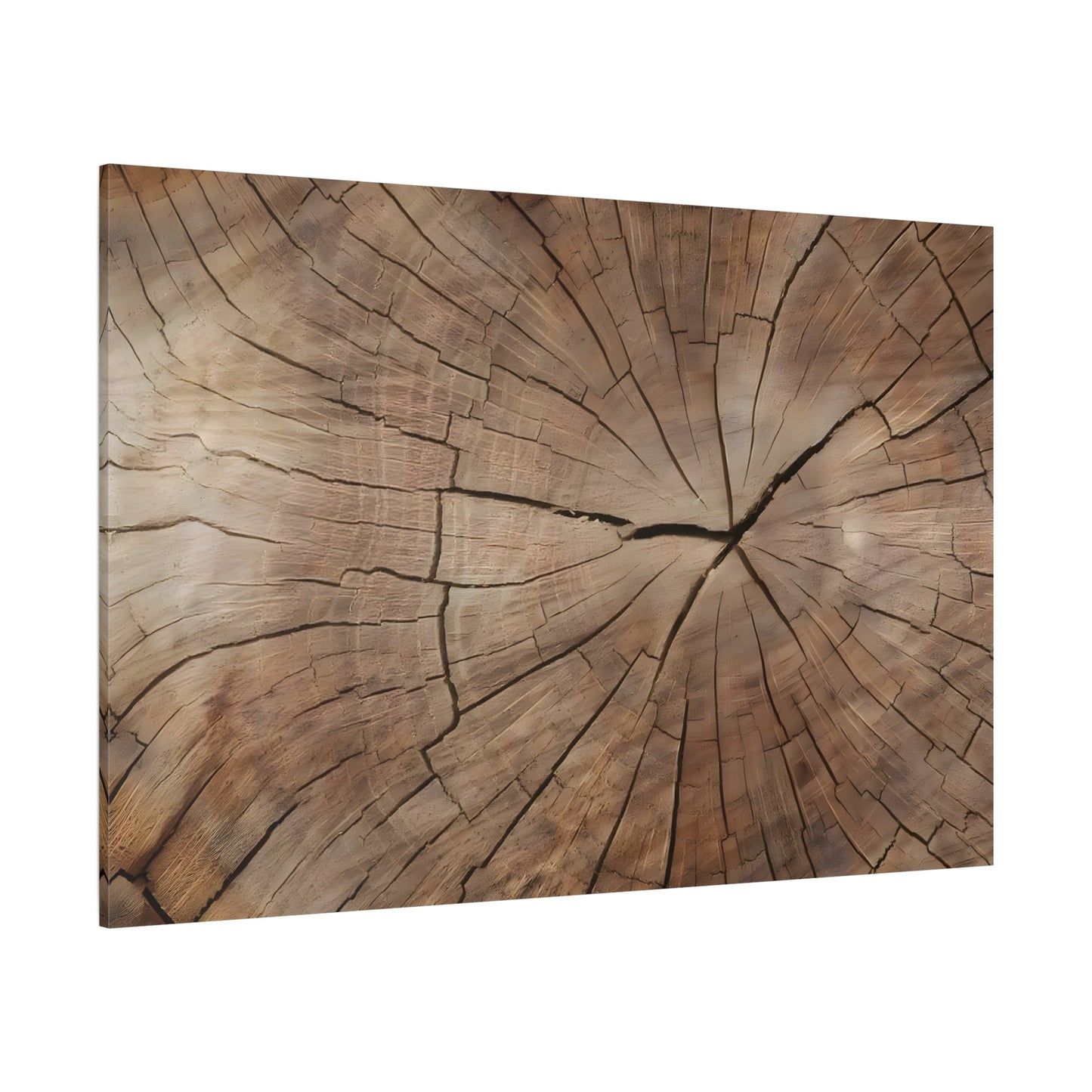 Wood Texture Canvas Print Wall Art, Brown Nature Decor