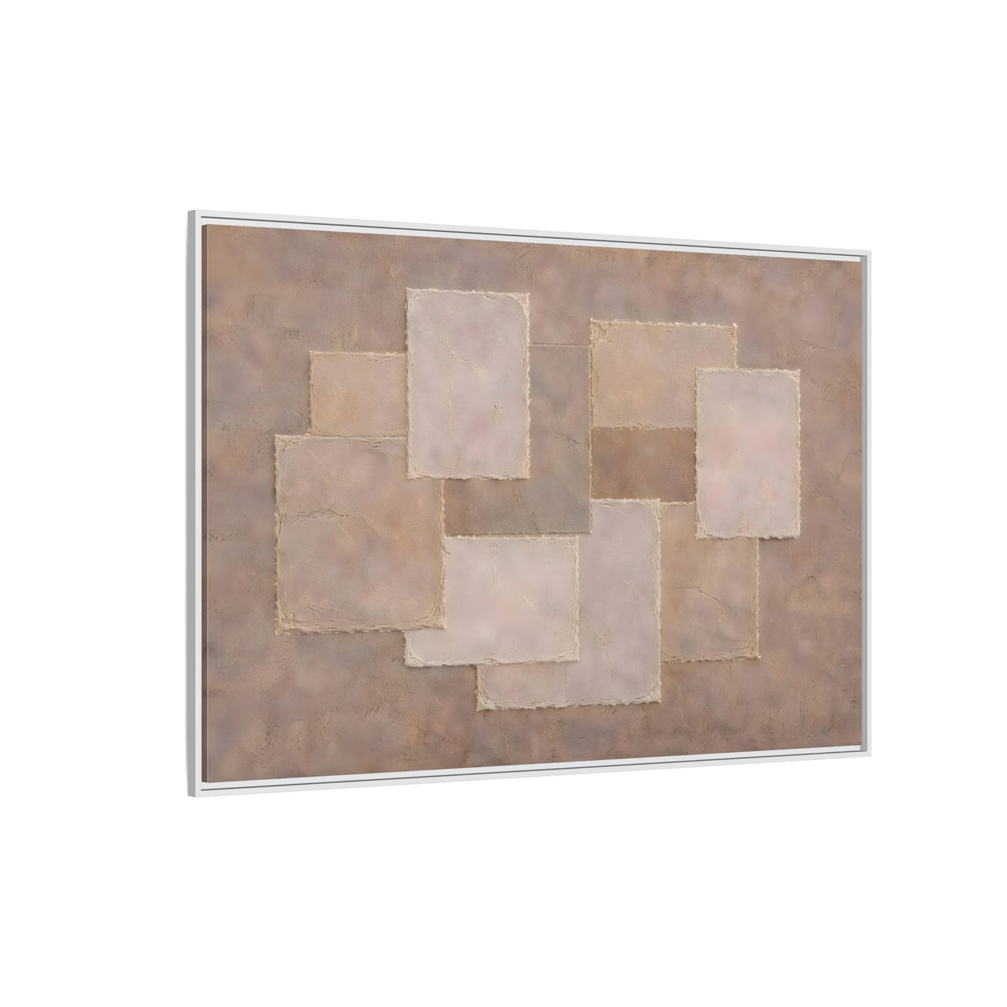 Abstract Geometric Wabi Sabi - Framed Canvas Wall Art Print - YesArtYes