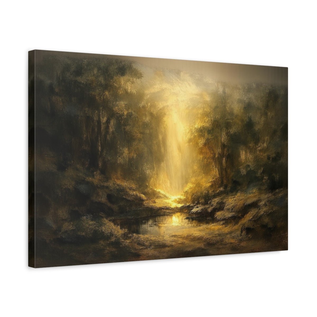 Abstract Landscape Forest Nature - Canvas Wall Art Print - YesArtYes