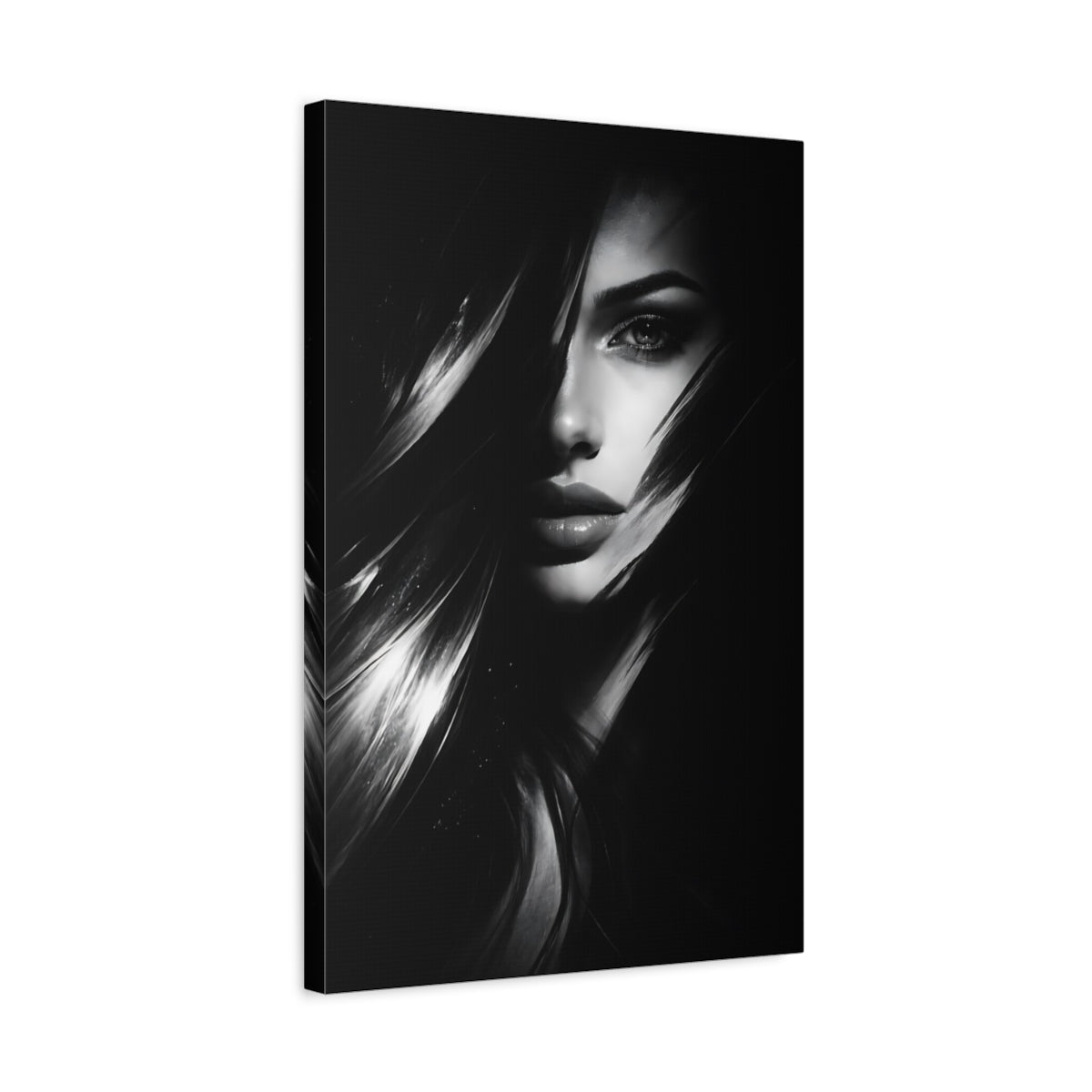 Abstract Woman S Face - Canvas Wall Art Print - YesArtYes