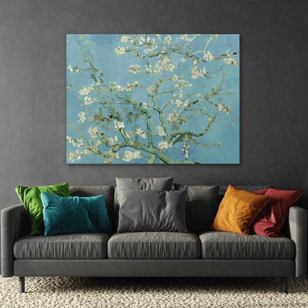 Almond Blossom Tree Canvas Print - Vintage Van Gogh Wall Art - YesArtYes