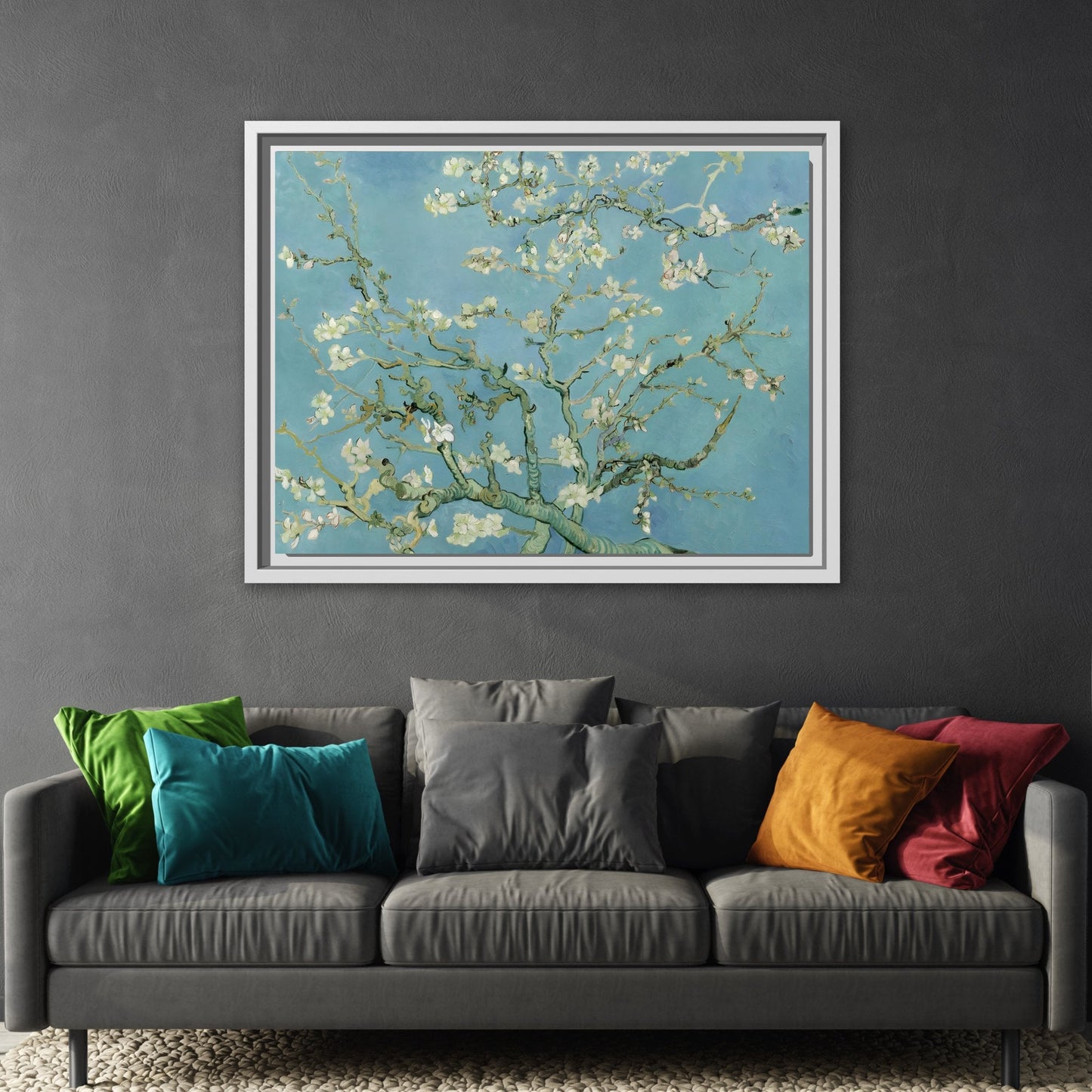 Almond Blossom Tree Van Gogh - Framed Canvas Wall Art Print - YesArtYes