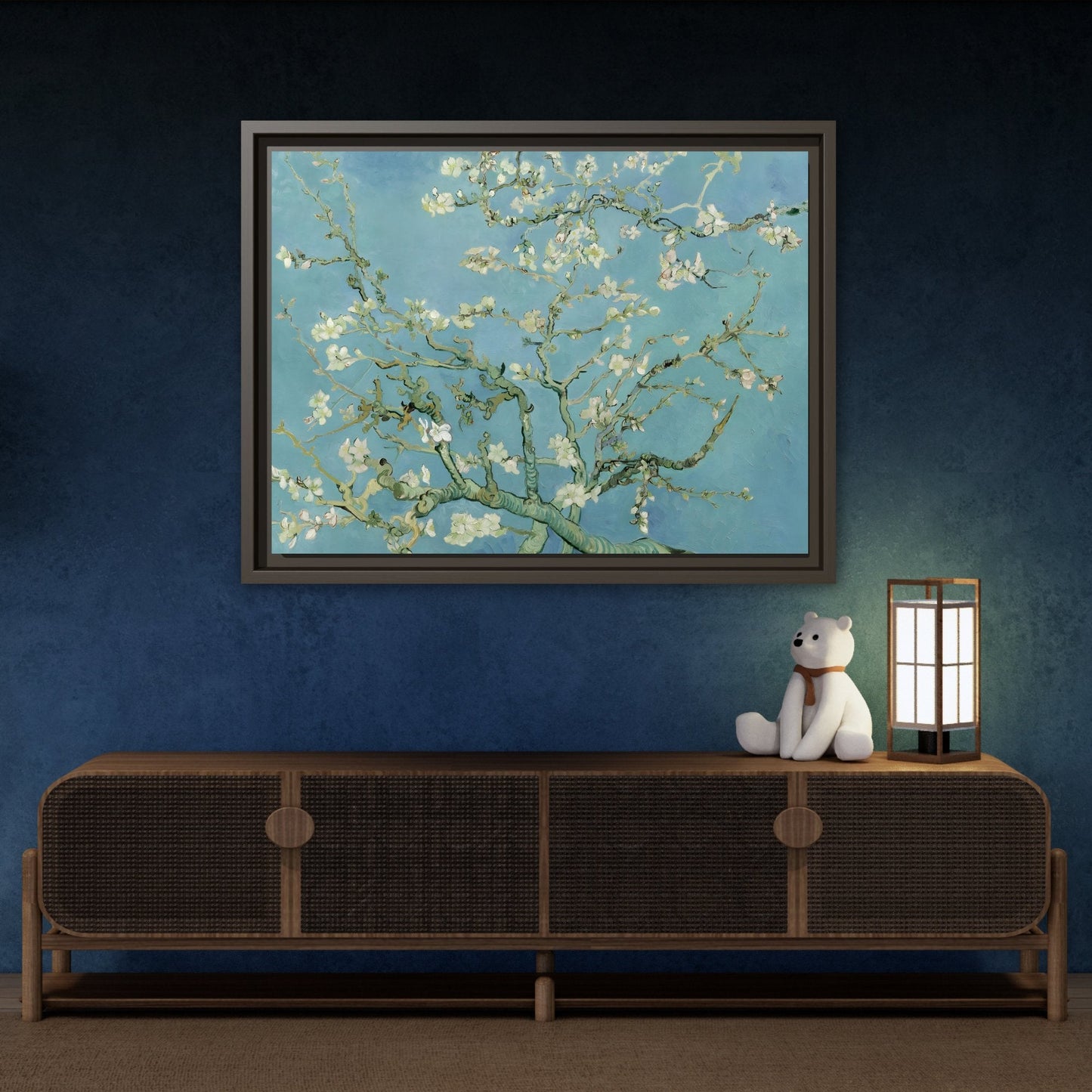 Almond Blossom Tree Van Gogh - Framed Canvas Wall Art Print - YesArtYes
