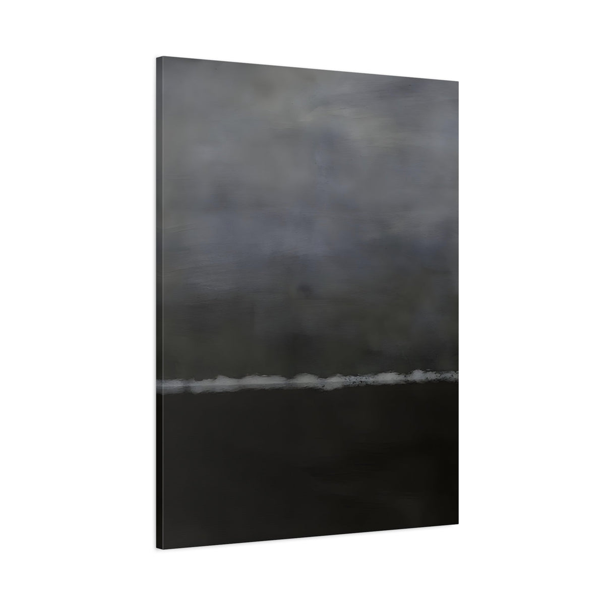 Black White Canvas Wall Art - Minimalist Abstract Print Decor - YesArtYes