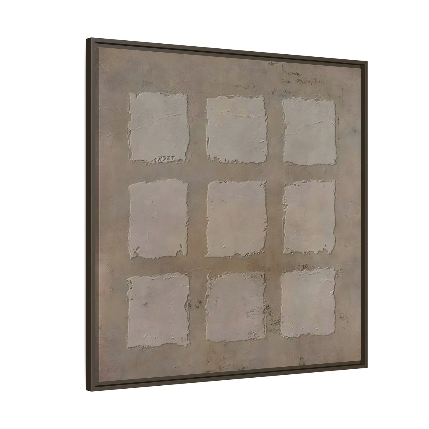 Bohemian Japanese Khaki Canvas - Wabi - Sabi 3d Texture Wall Art Painting - YesArtYes