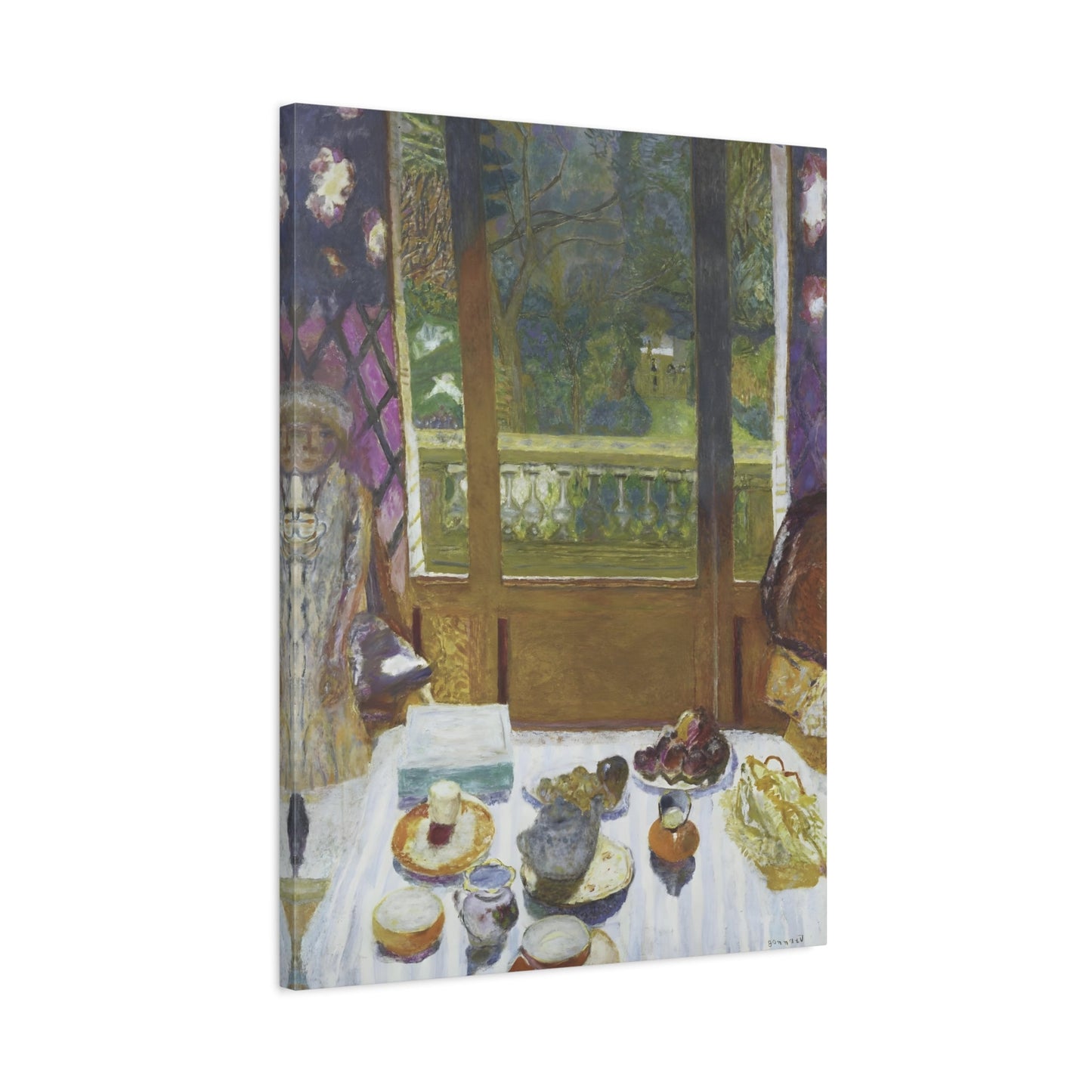 Bonnard Breakfast Dining Room Canvas Wall Art Reproduction Print - YesArtYes