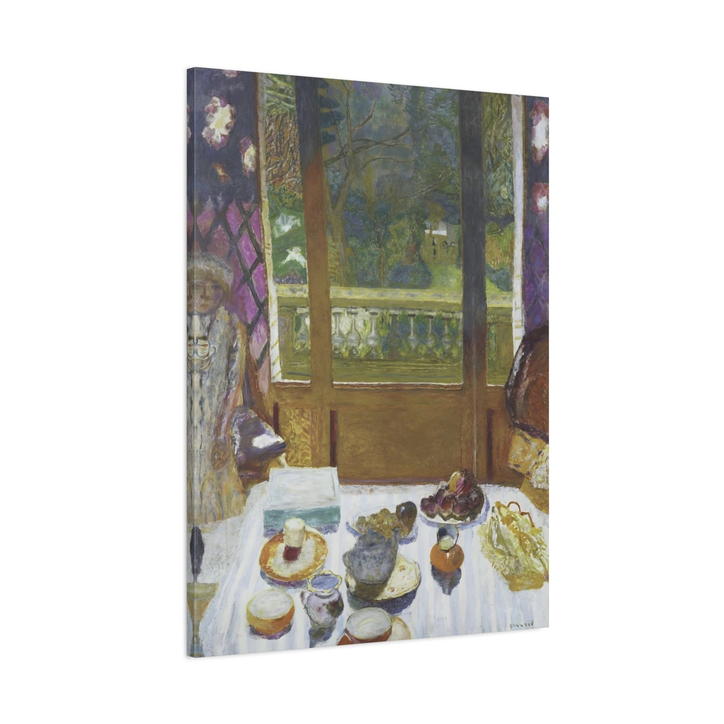 Bonnard Breakfast Dining Room Canvas Wall Art Reproduction Print - YesArtYes