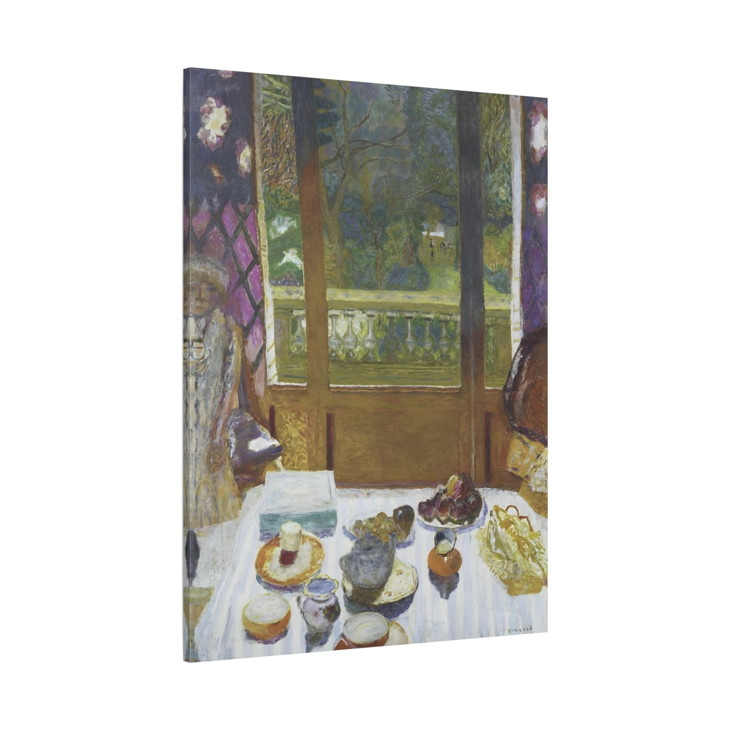 Bonnard Breakfast Dining Room Canvas Wall Art Reproduction Print - YesArtYes