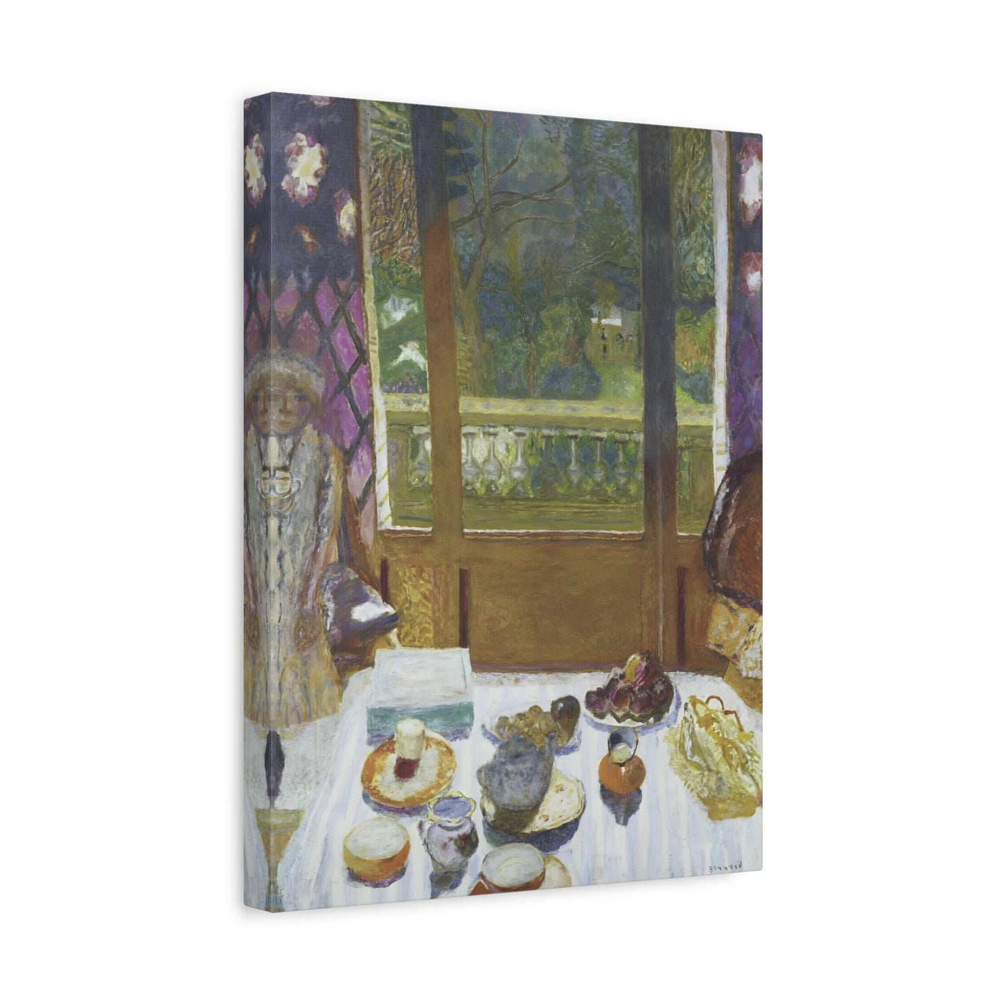 Bonnard Breakfast Dining Room Canvas Wall Art Reproduction Print - YesArtYes