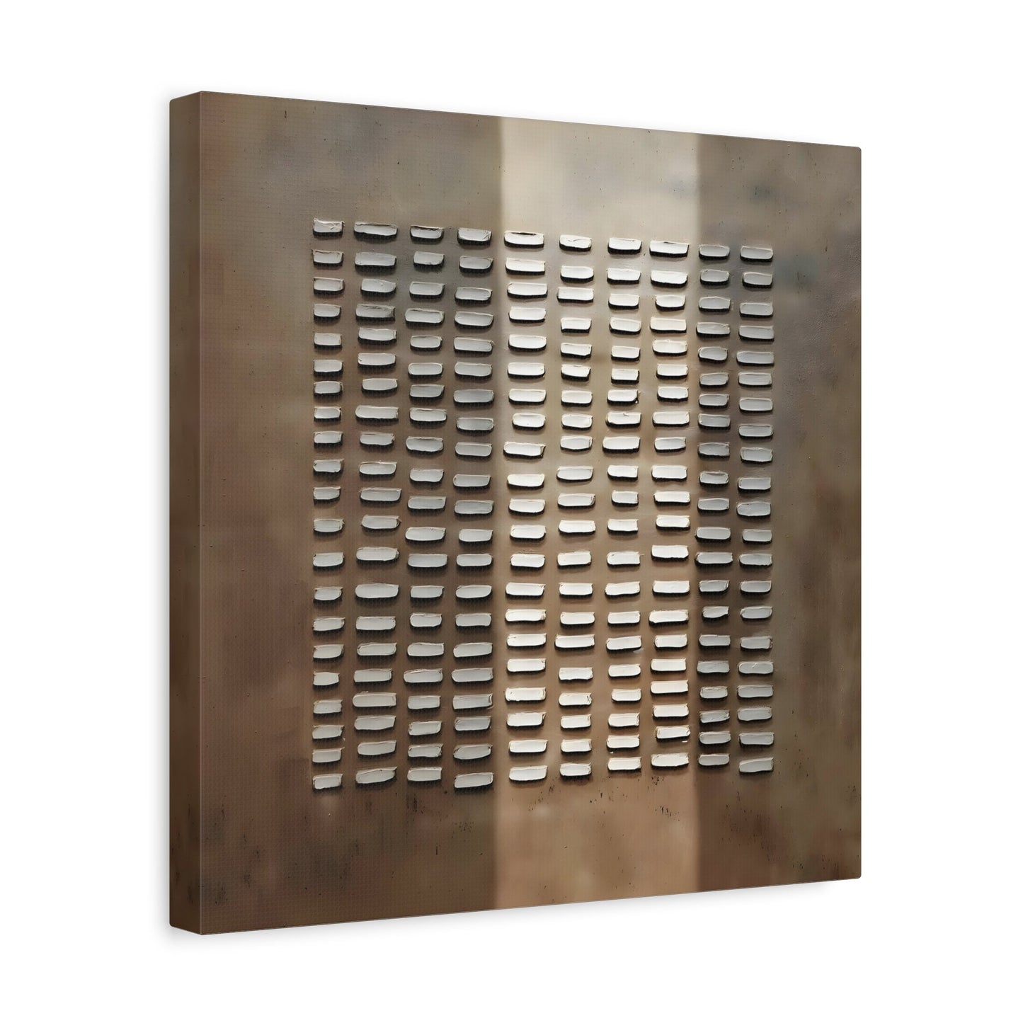 Brown Wabi - Sabi Painting on Canvas - Japanese 3D Textured Wall Art Print - YesArtYes