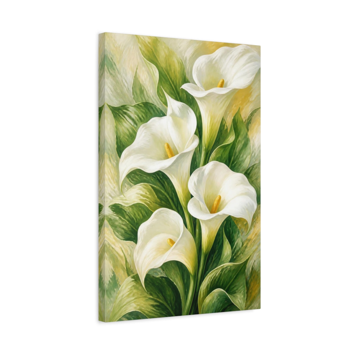 Side Mockup 3. Calla Lily Floral Elegance shown as canvas print
