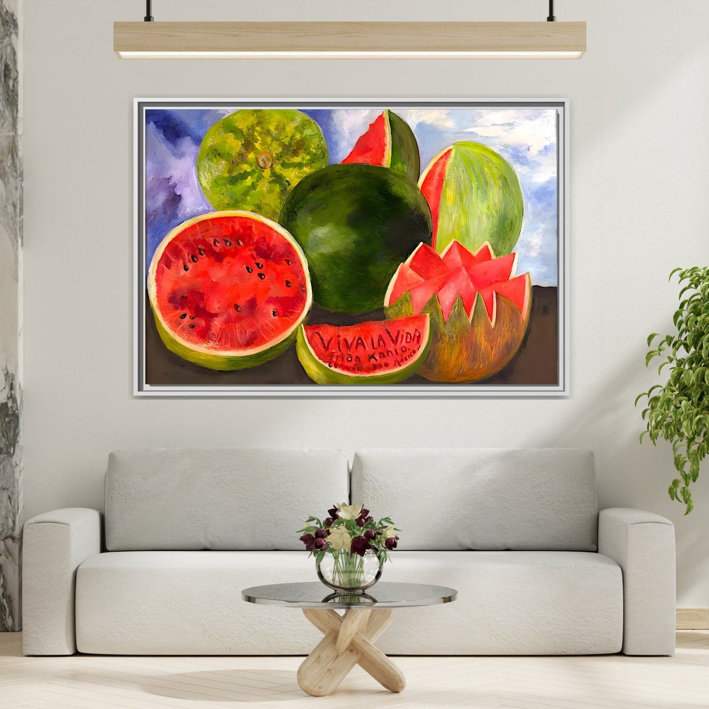 Canvas Prints Viva la Vida Kahlo Fruits Wall Art - YesArtYes