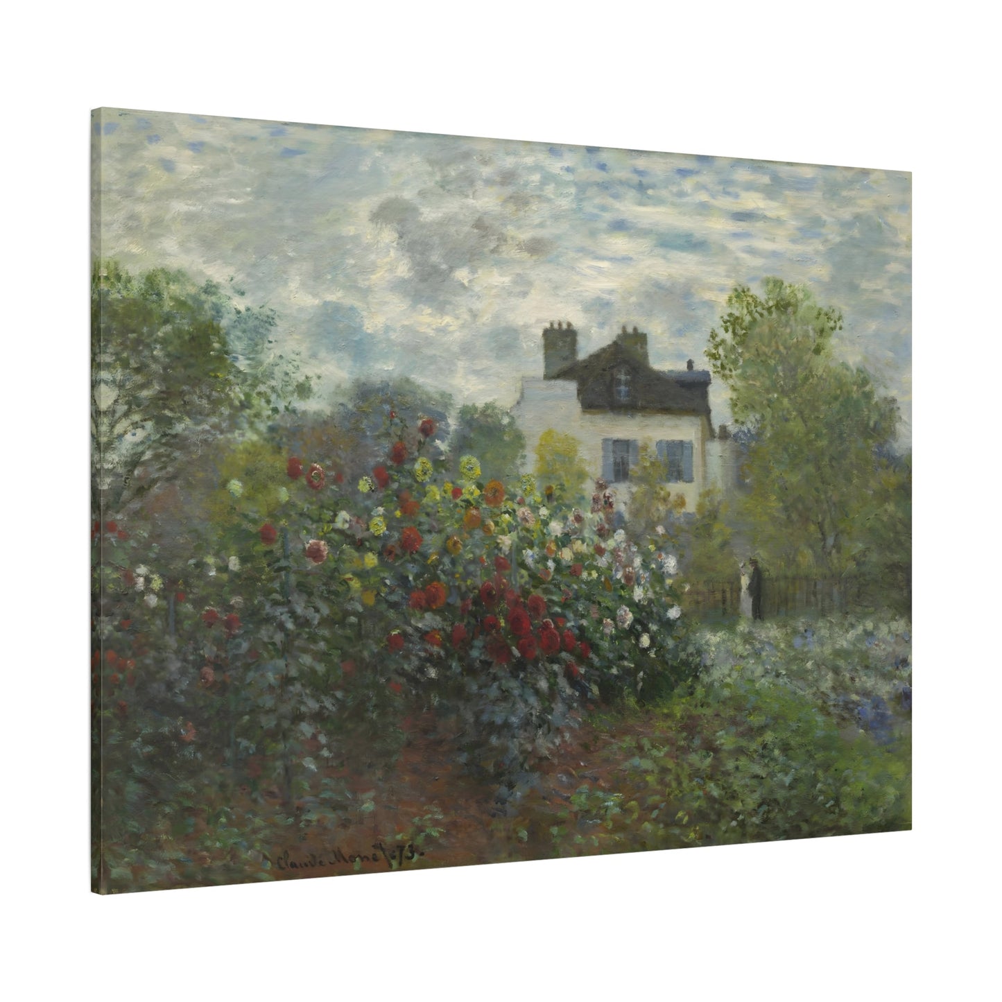 Claude Monet Floral Artist Garden Canvas Print - Flower Wall Art - YesArtYes