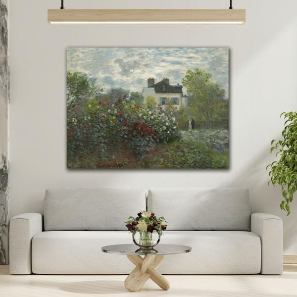 Claude Monet Floral Artist Garden Canvas Print - Flower Wall Art - YesArtYes