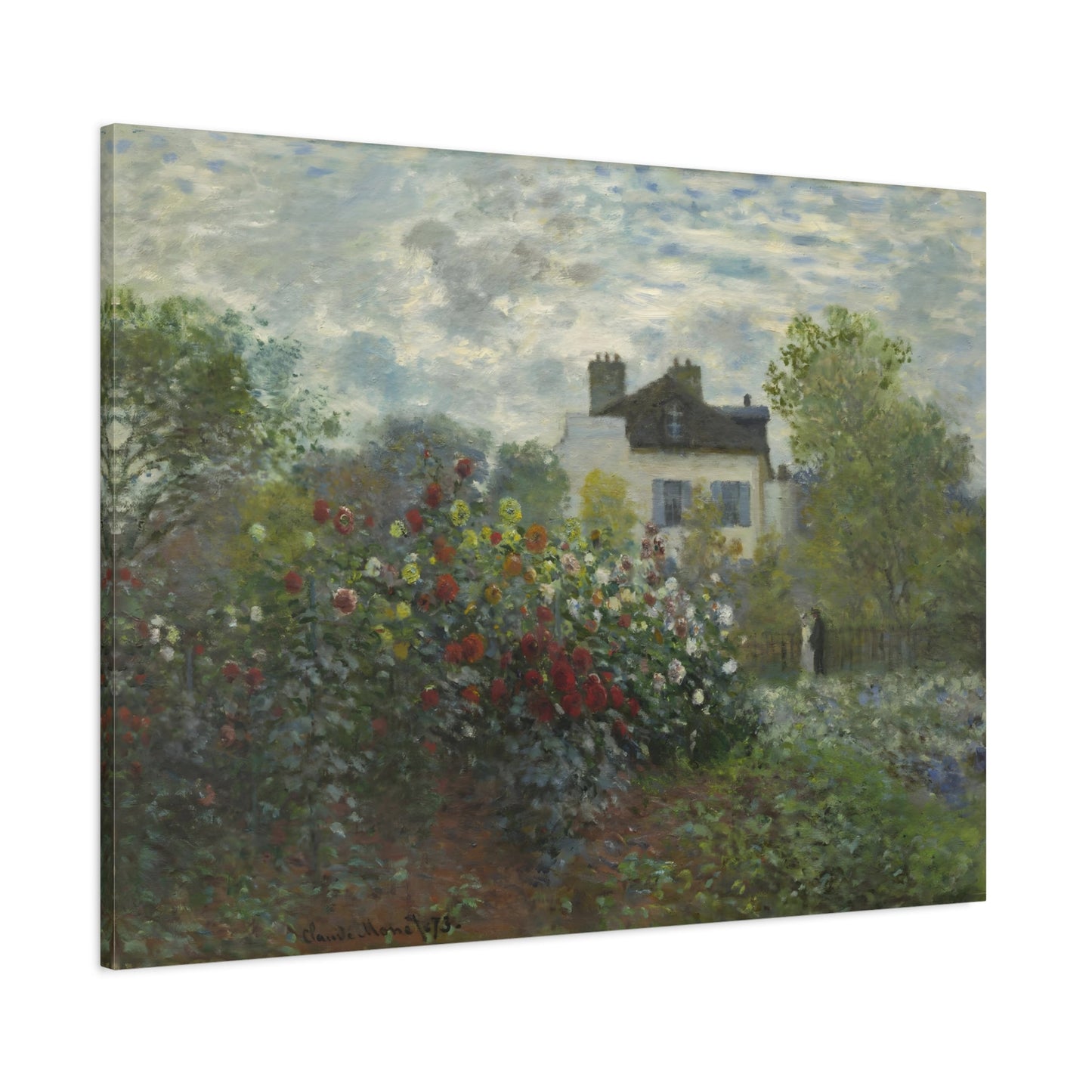 Claude Monet Floral Artist Garden Canvas Print - Flower Wall Art - YesArtYes