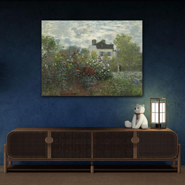 Claude Monet Floral Artist Garden Canvas Print - Flower Wall Art - YesArtYes