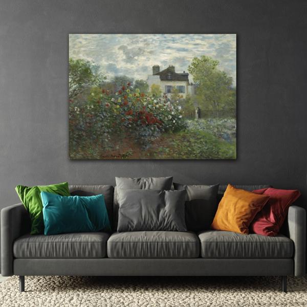 Claude Monet Floral Artist Garden Canvas Print - Flower Wall Art - YesArtYes