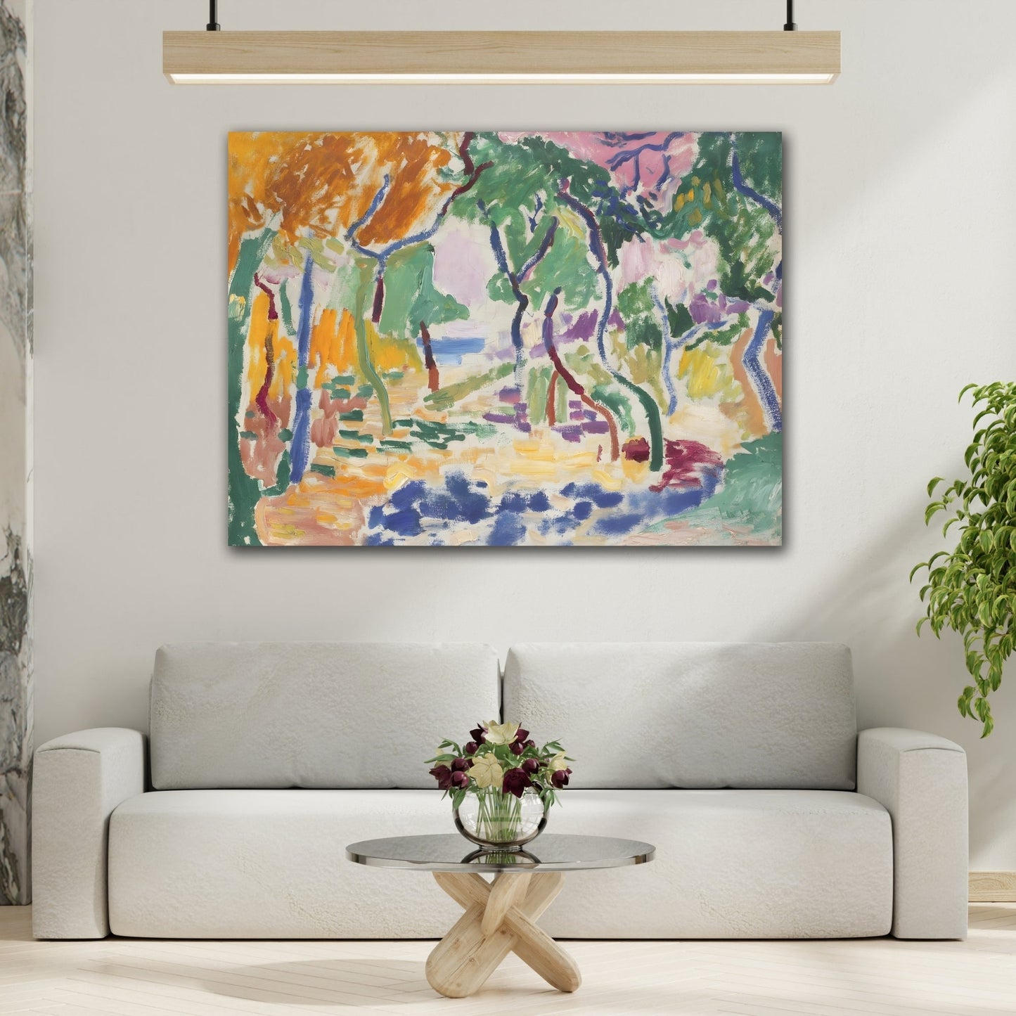 Colorful Abstract Floral Matisse Canvas Print Artwork Reproduction - YesArtYes
