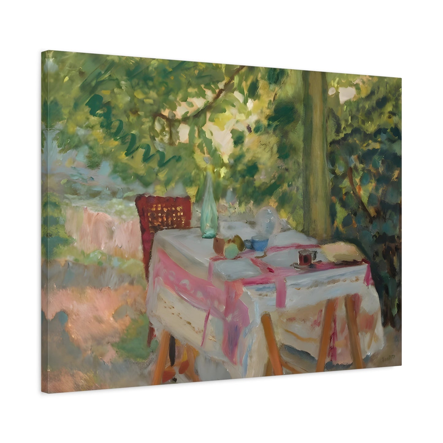 Colorful Pierre Bonnard Garden Canvas Wall Art Print - YesArtYes