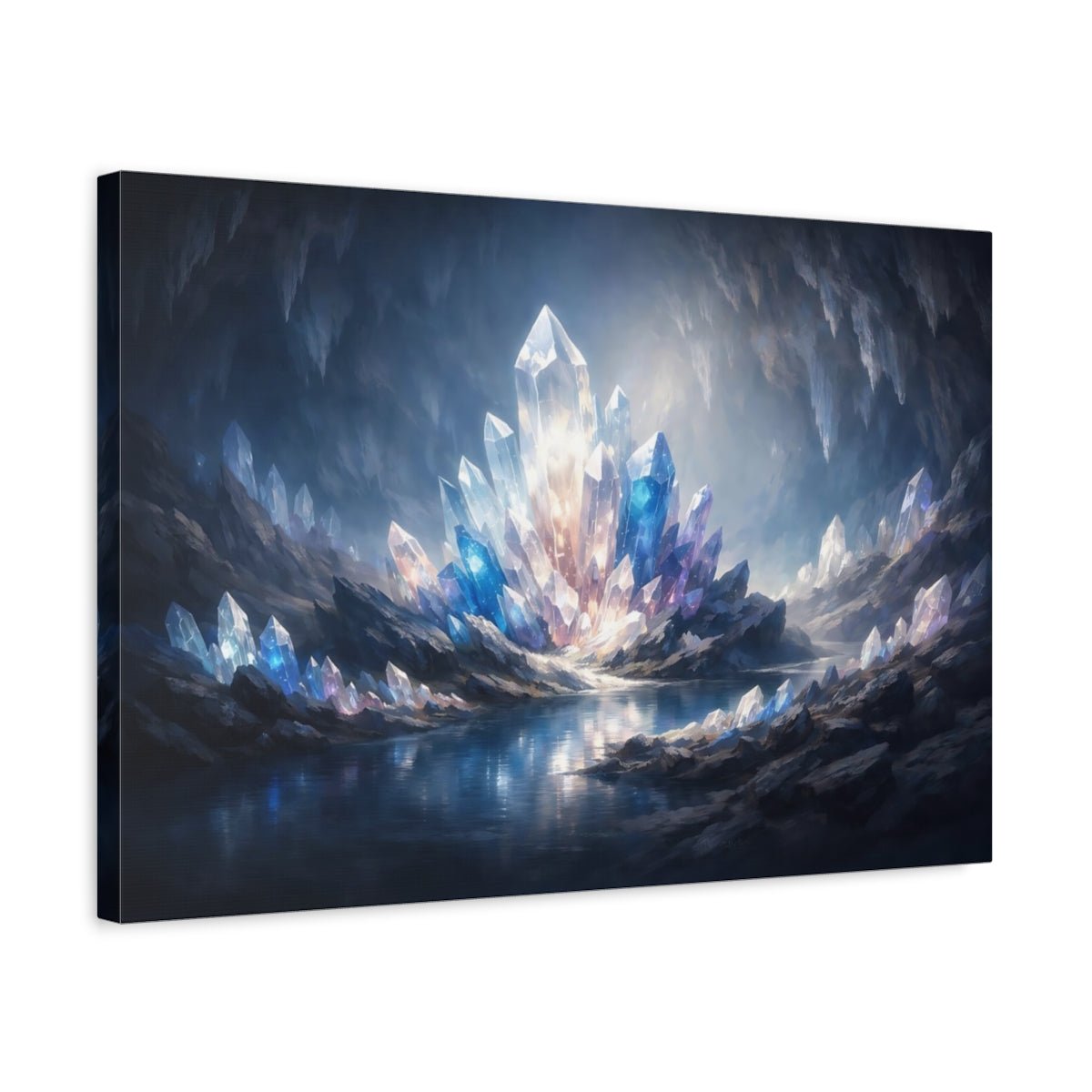 Fairytale Crystal Cave Iridescent - Canvas Wall Art Print - YesArtYes