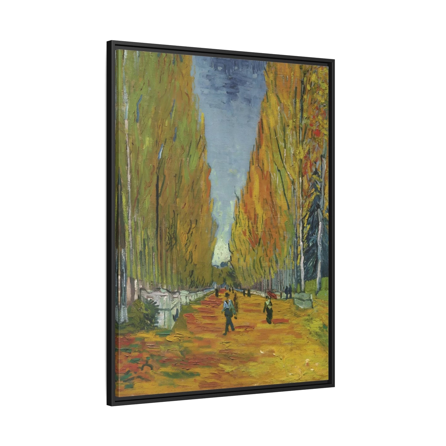 Famous Wall Art Canvas Les Alyscamps Van Gogh Framed Print - YesArtYes