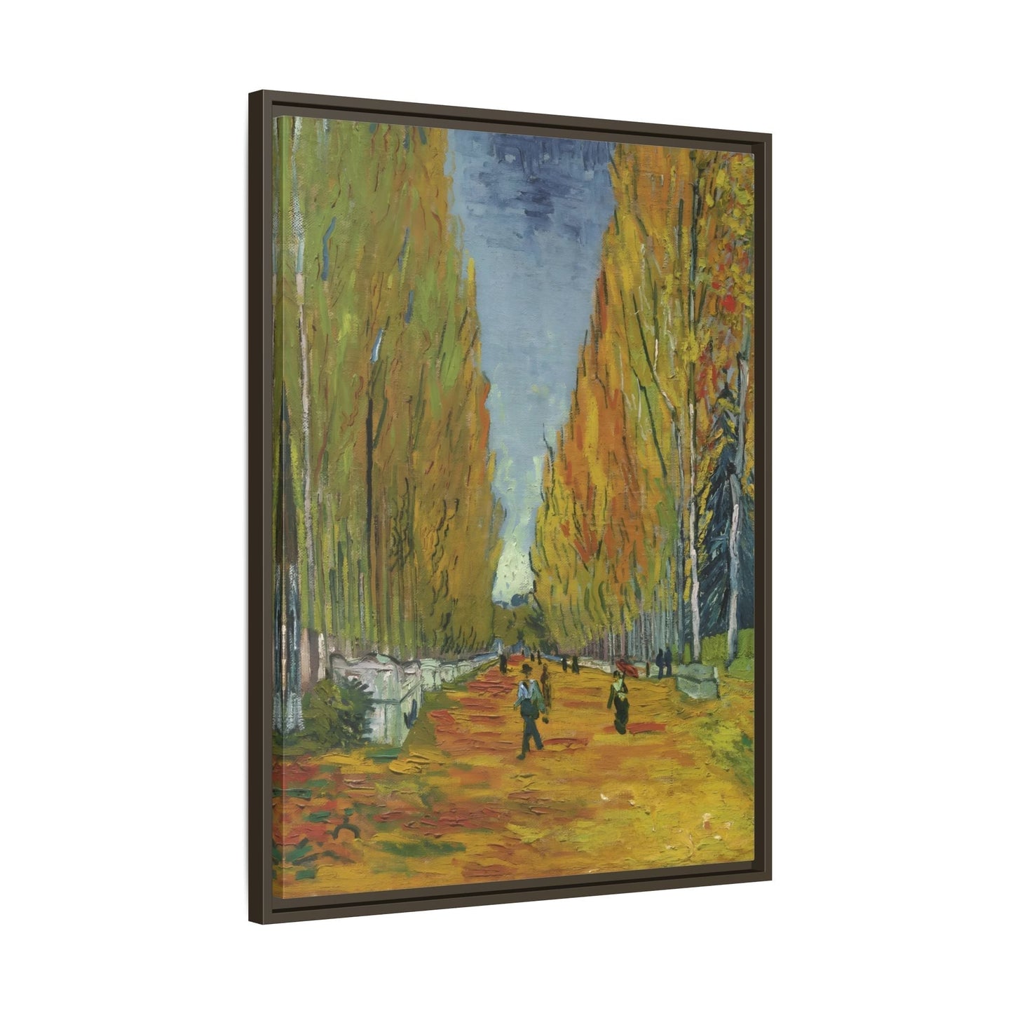 Famous Wall Art Canvas Les Alyscamps Van Gogh Framed Print - YesArtYes