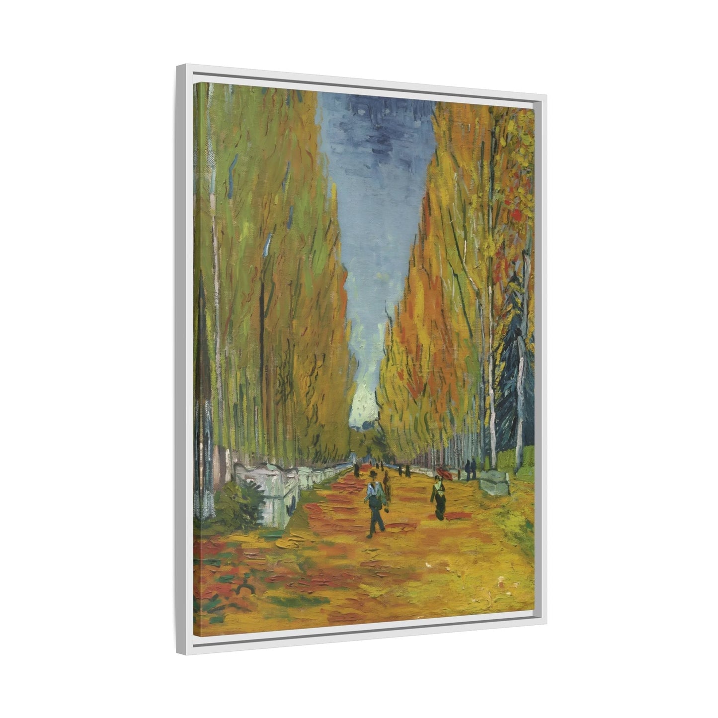 Famous Wall Art Canvas Les Alyscamps Van Gogh Framed Print - YesArtYes