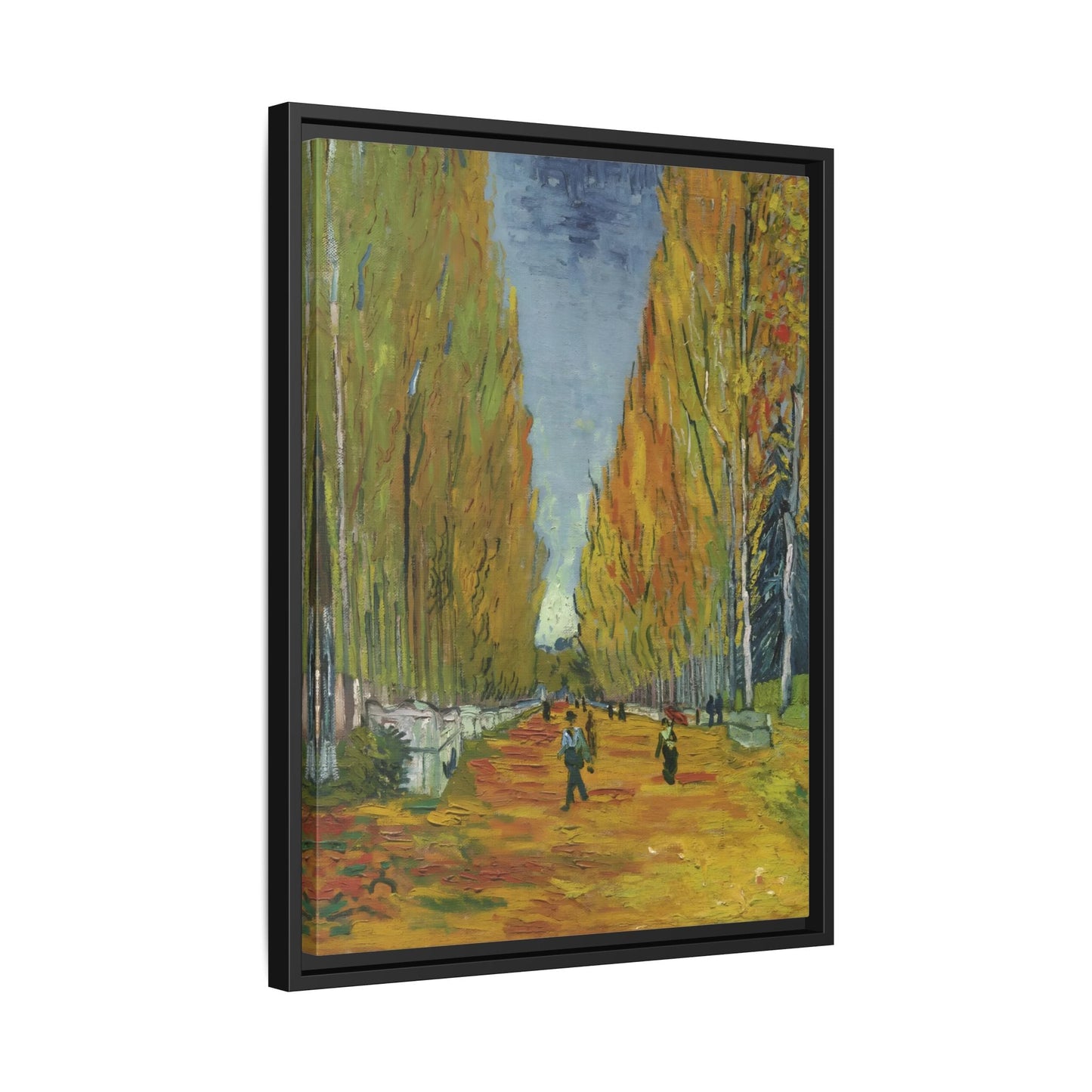 Famous Wall Art Canvas Les Alyscamps Van Gogh Framed Print - YesArtYes