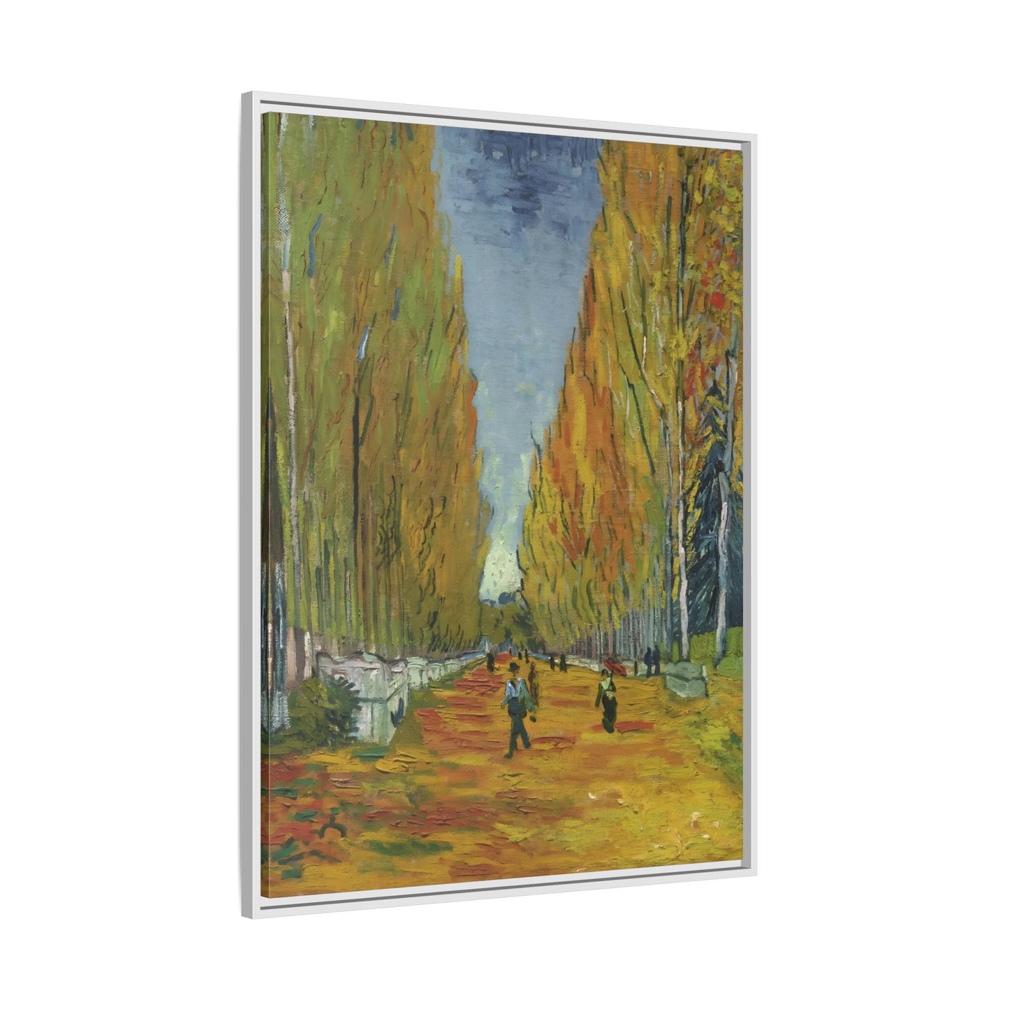 Famous Wall Art Canvas Les Alyscamps Van Gogh Framed Print - YesArtYes