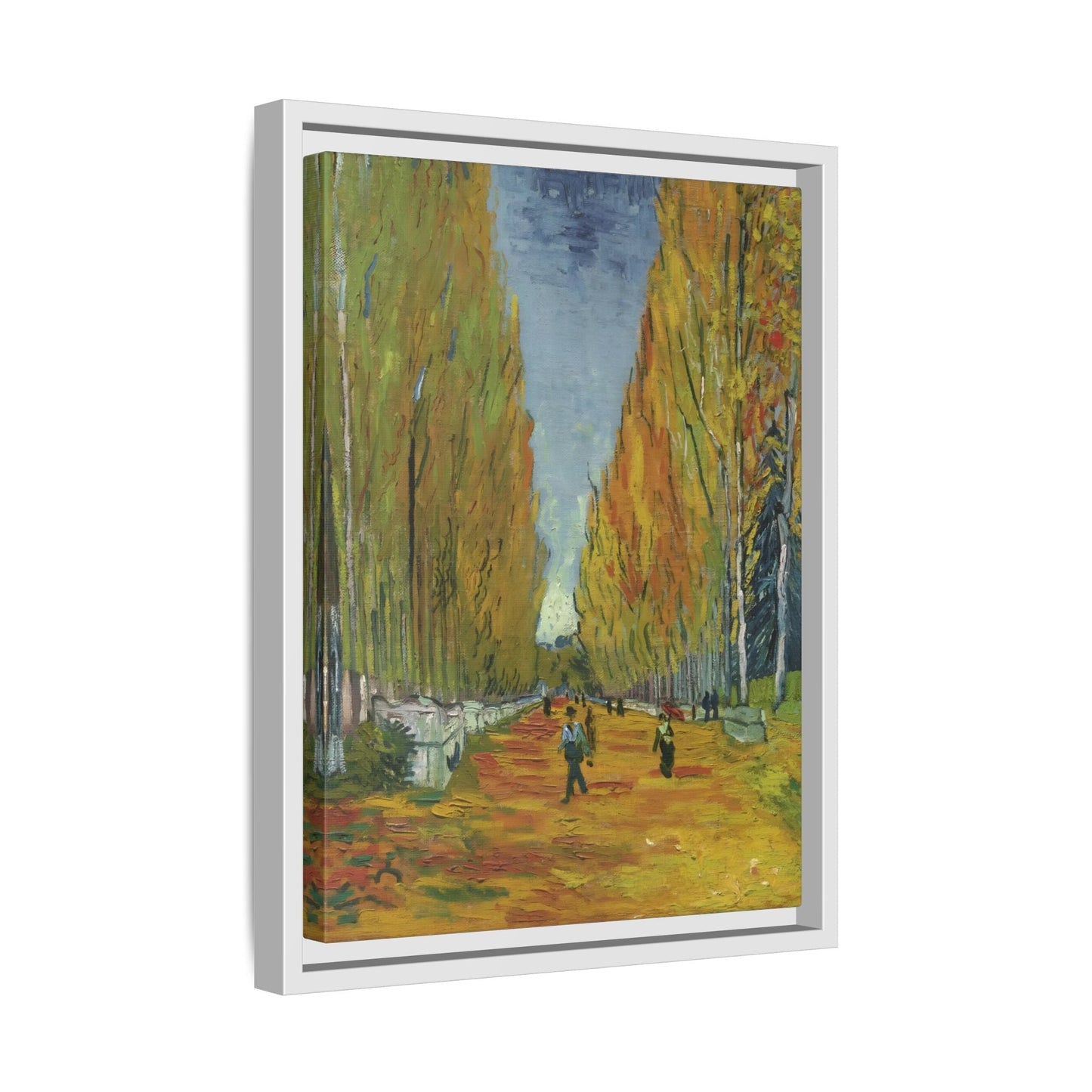 Famous Wall Art Canvas Les Alyscamps Van Gogh Framed Print - YesArtYes