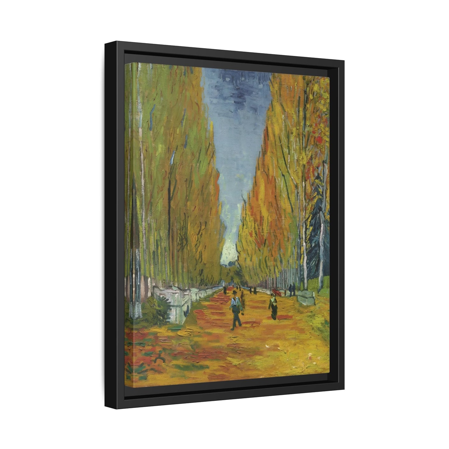 Famous Wall Art Canvas Les Alyscamps Van Gogh Framed Print - YesArtYes