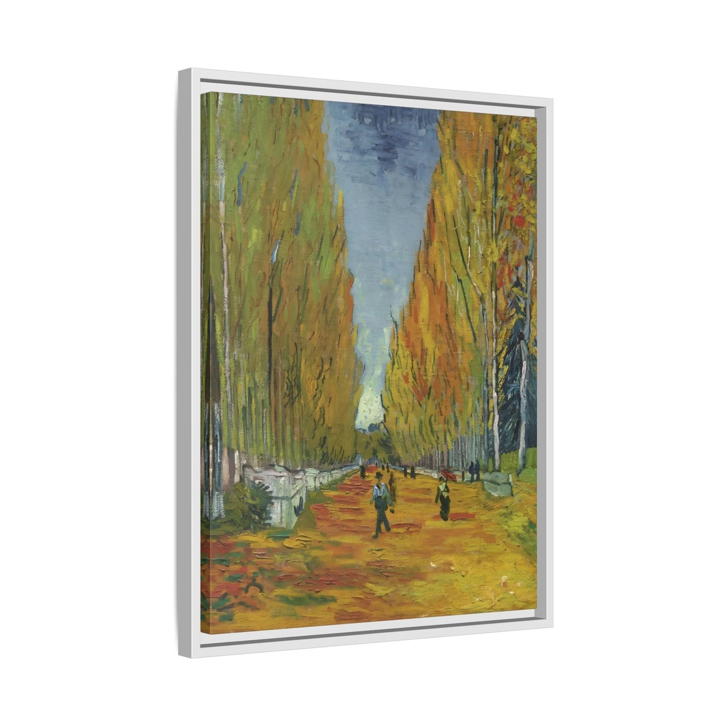 Famous Wall Art Canvas Les Alyscamps Van Gogh Framed Print - YesArtYes