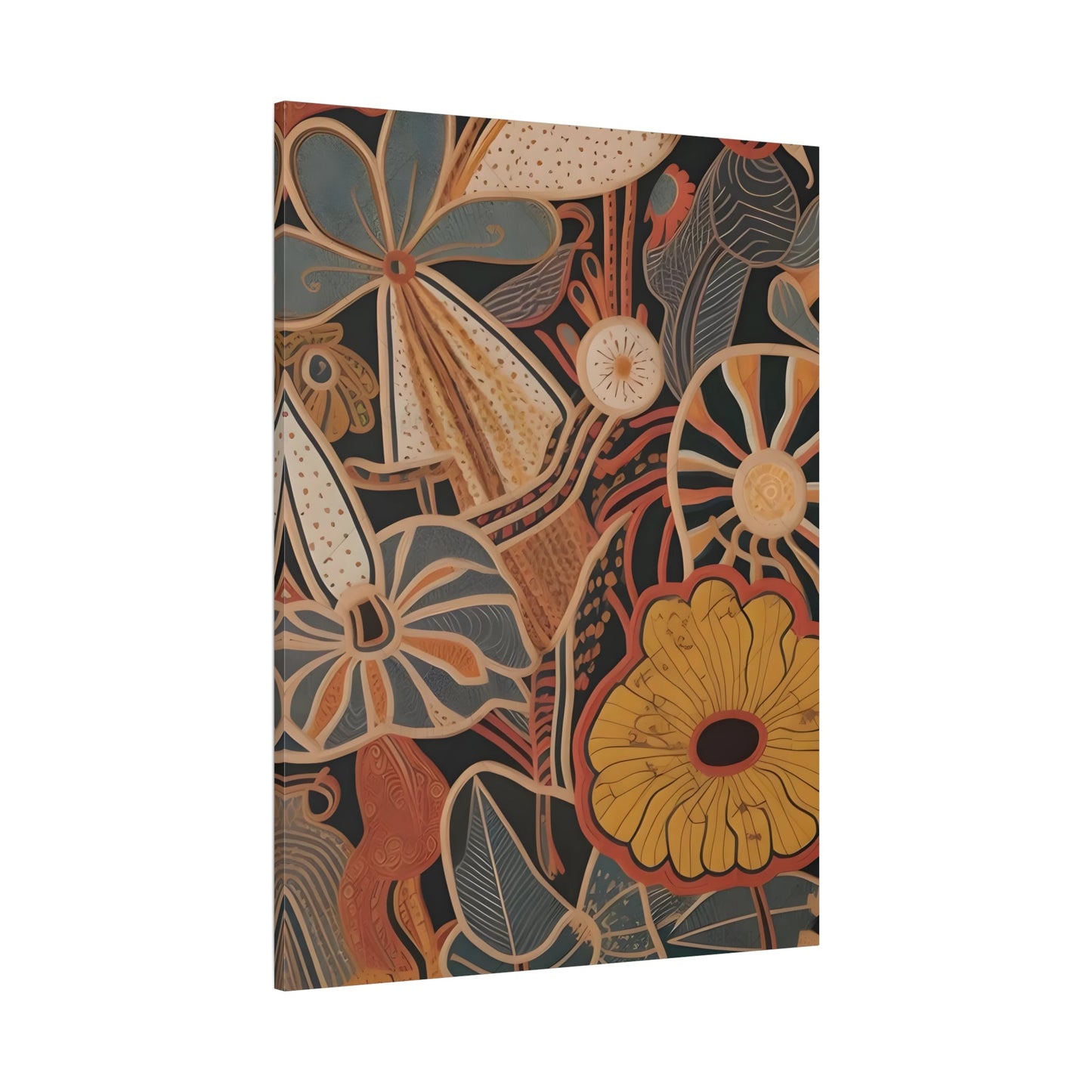 Flowers Floral Botanical Canvas Print - Boho Wall Art Decor - YesArtYes