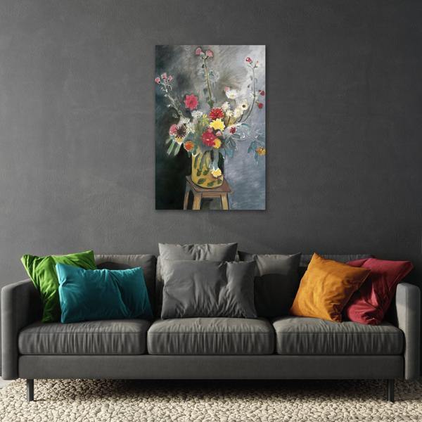Henri Matisse Bouquet of Mixed Flowers - Canvas Wall Art Print - YesArtYes