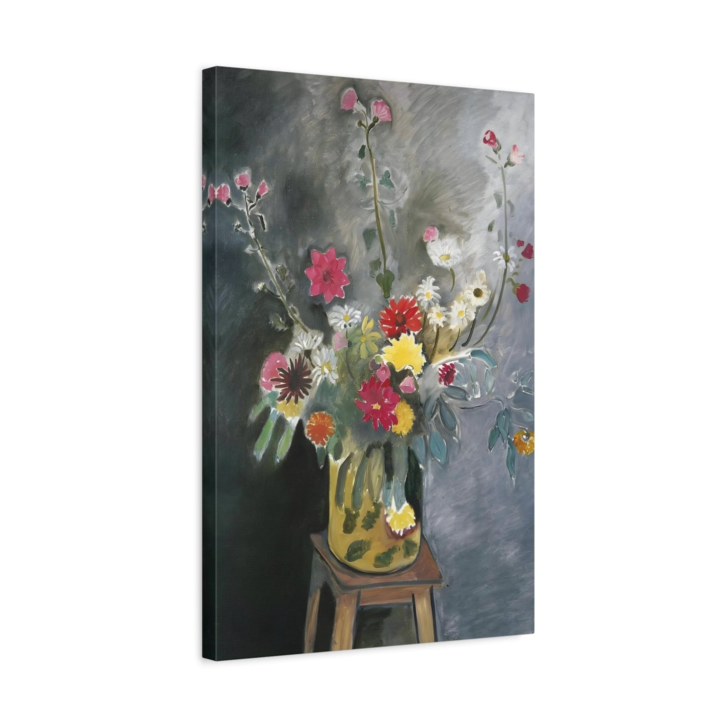 Henri Matisse Bouquet of Mixed Flowers - Canvas Wall Art Print - YesArtYes