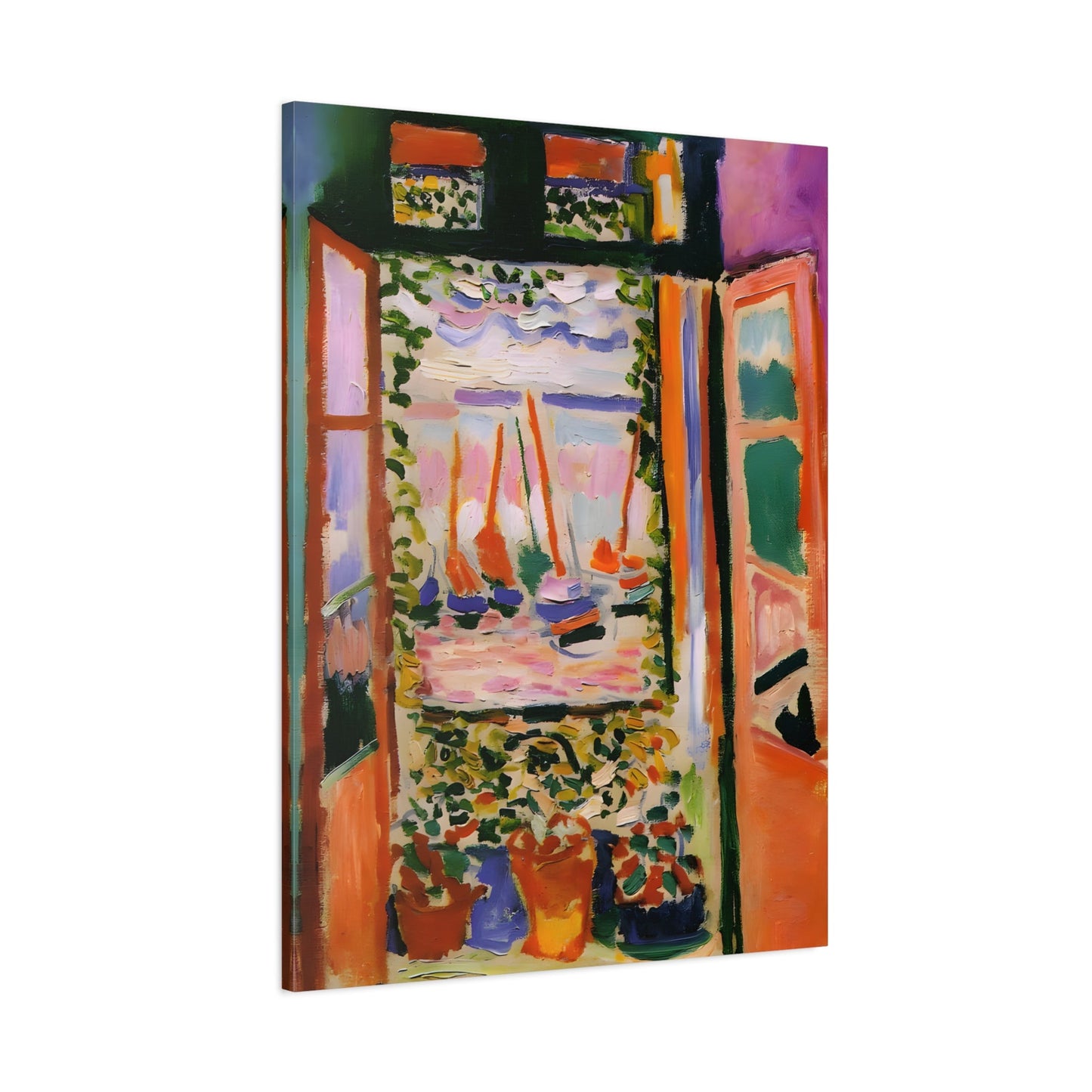 Henri Matisse Open Window - Canvas Wall Art Print Reproduction - YesArtYes