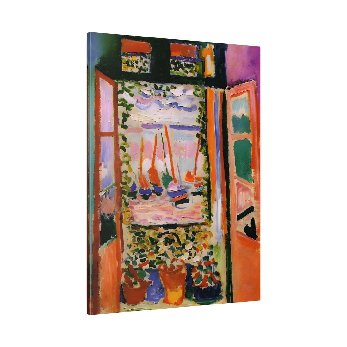 Henri Matisse Open Window - Canvas Wall Art Print Reproduction - YesArtYes