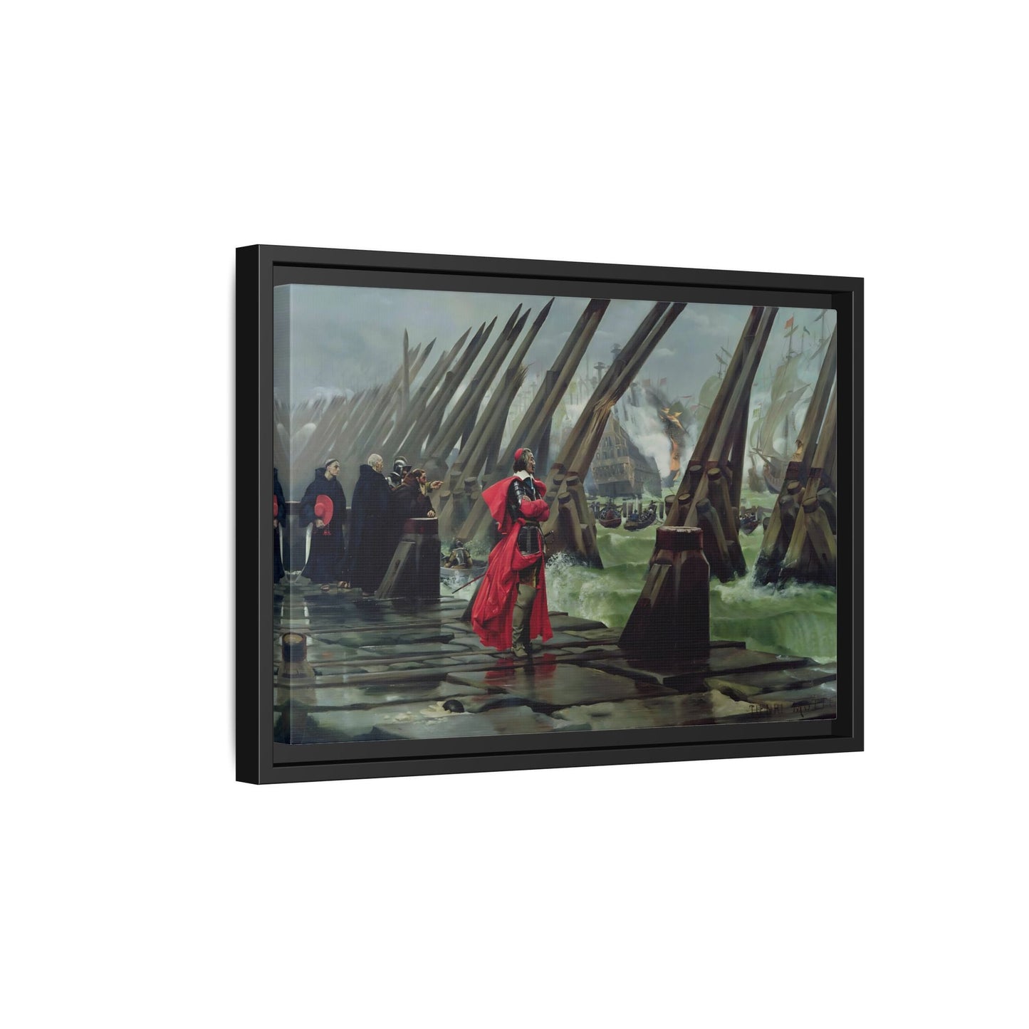 Henri Paul Motte Cardinal Richelieu - Large France Canvas Wall Art Print - YesArtYes