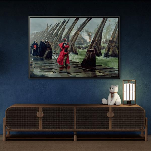 Henri Paul Motte Cardinal Richelieu - Large France Canvas Wall Art Print - YesArtYes