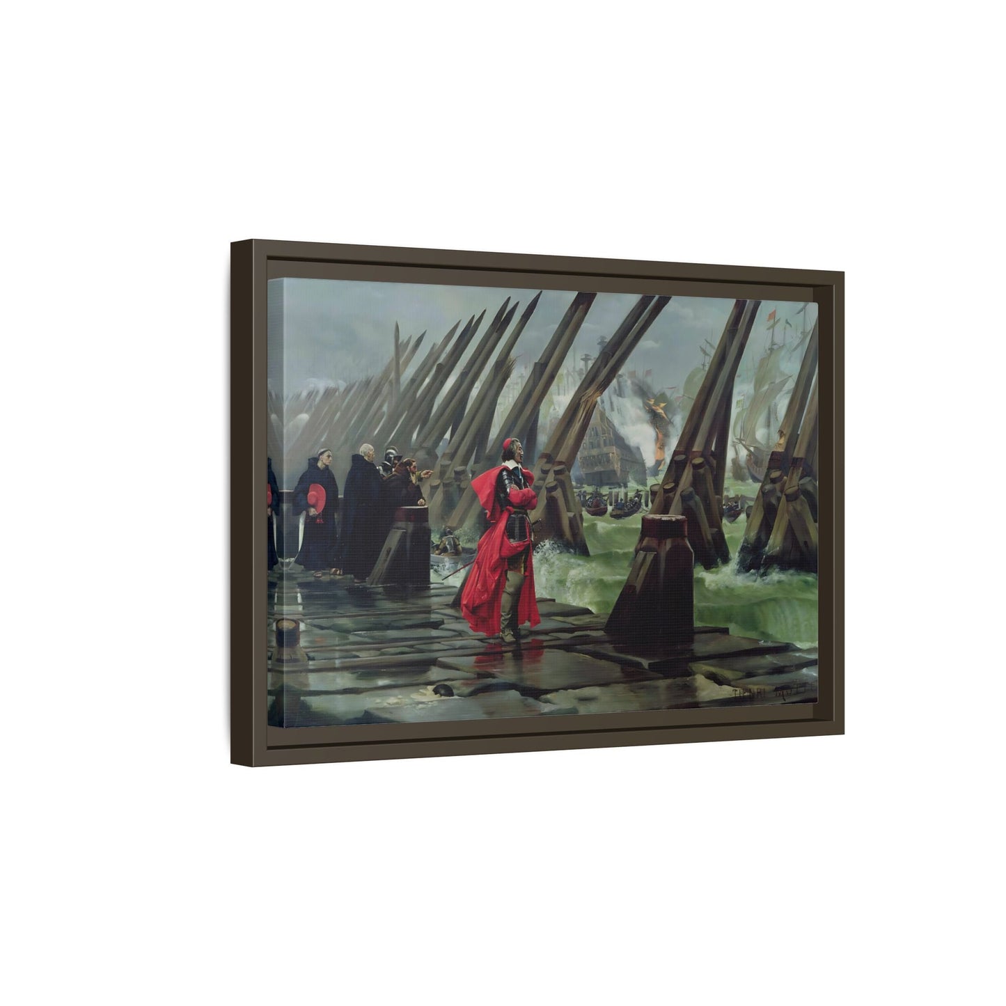 Henri Paul Motte Cardinal Richelieu - Large France Canvas Wall Art Print - YesArtYes