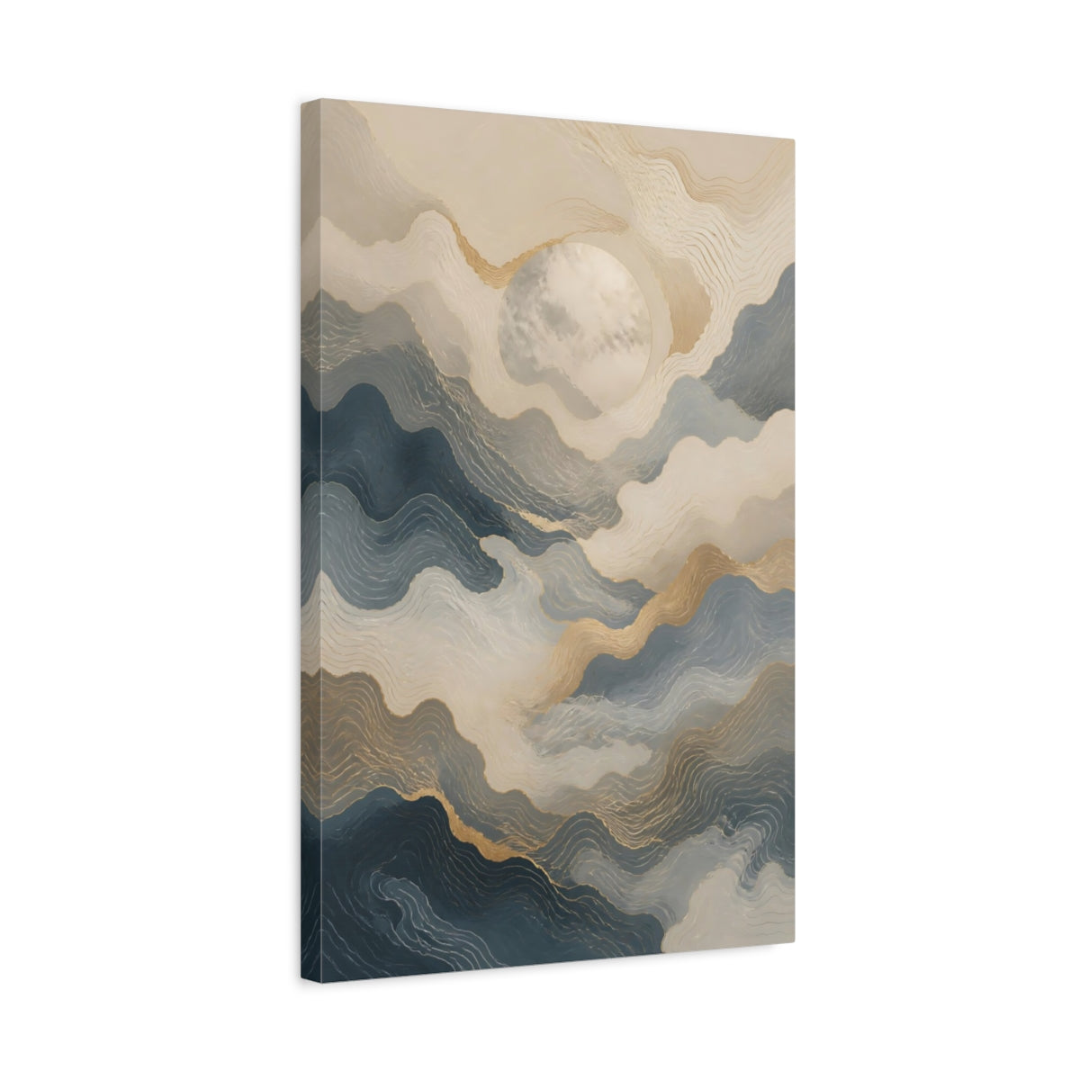 Side Mockup 3. Hidden Moon Portal shown as canvas print